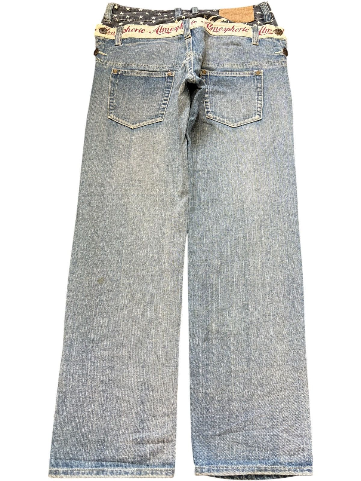 Ksubi Vintage Japanese Brand Double Waist Distress Jeans Size 31" - 2 Thumbnail