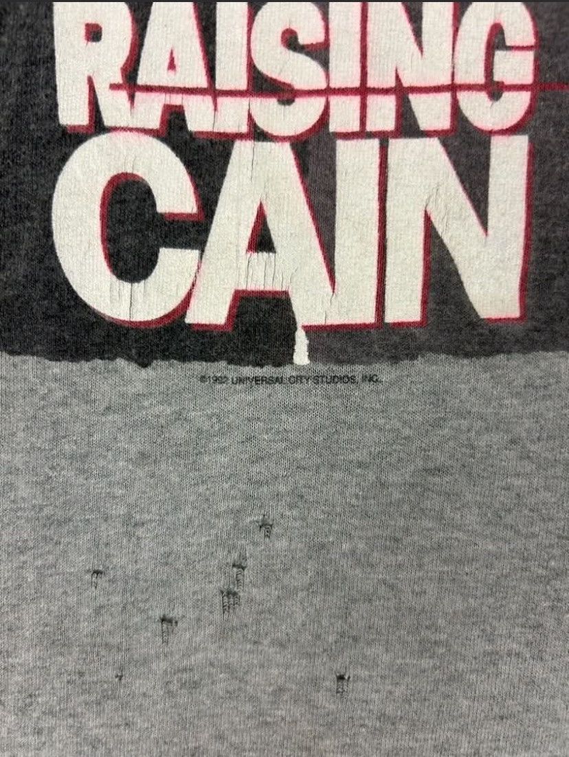 Vintage Vintage 90s Movies Raising Cain / Horror Thriller, Gray /XL Size US XL / EU 56 / 4 - 4 Thumbnail