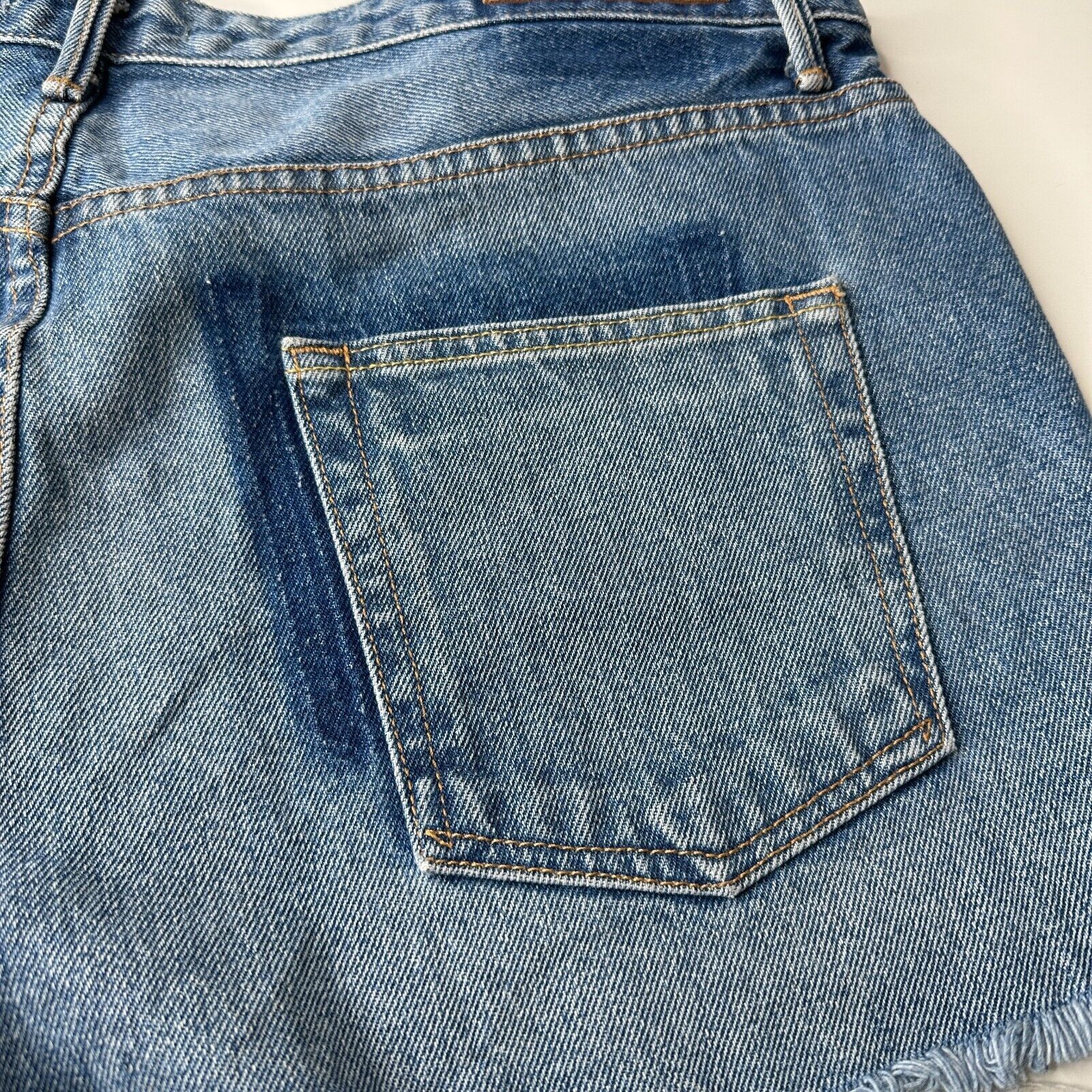 GRLFRND GRLFRND Cindy Button Fly High Rise CutOff Short Raw Hem 32 Size 32" / US 10 / IT 46 - 5 Thumbnail