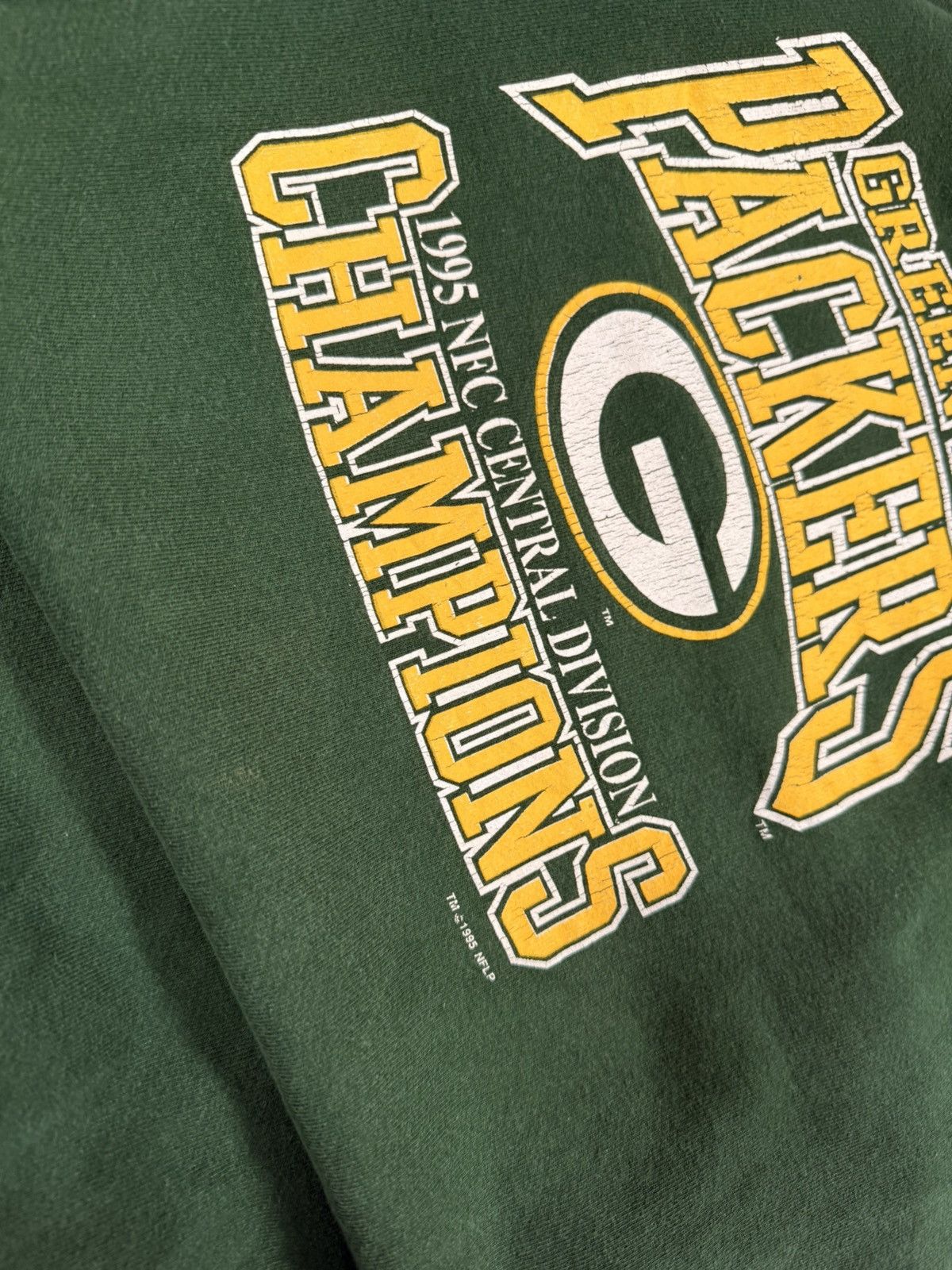 NFL Vintage 1995 Green Bay Packers NFC Champs Crewneck Size US XL / EU 56 / 4 - 3 Thumbnail