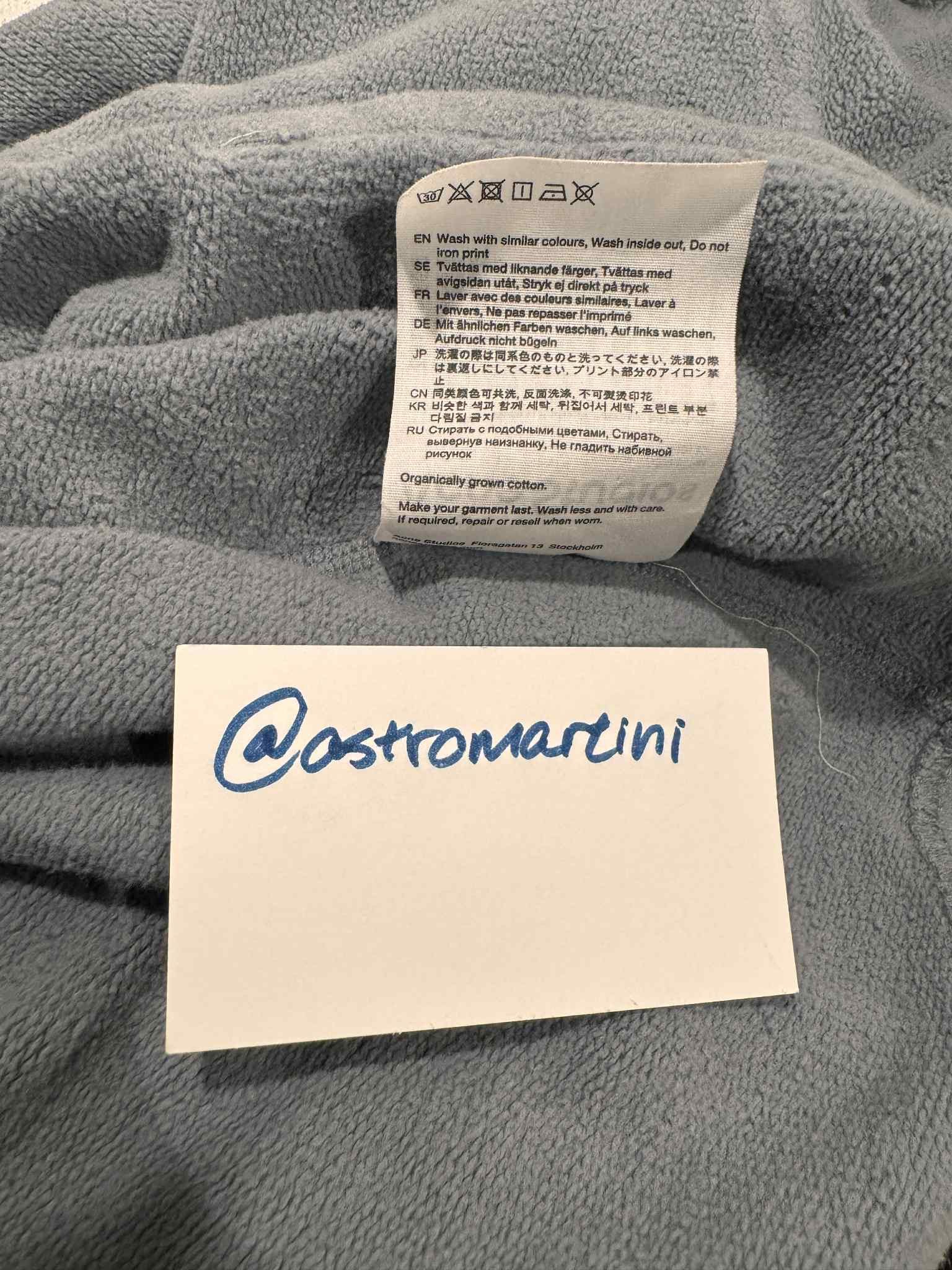 Acne Studios Acne Studios Steel Grey Logo Oversized Hoodie Size US XS / EU 42 / 0 - 5 Thumbnail