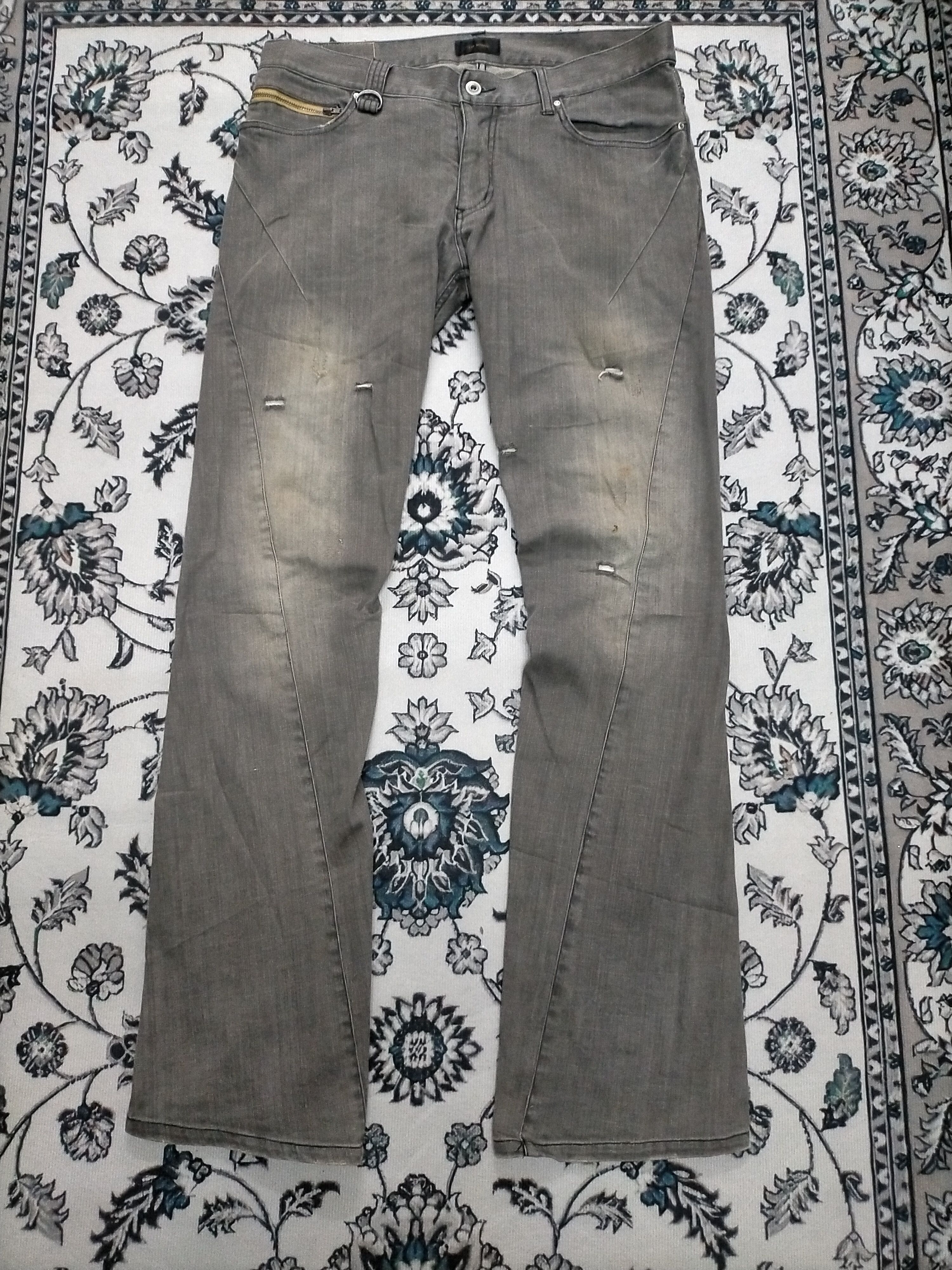 🔥Mudwash 🔥Rare Tete Homme Flare Distressed Jeans