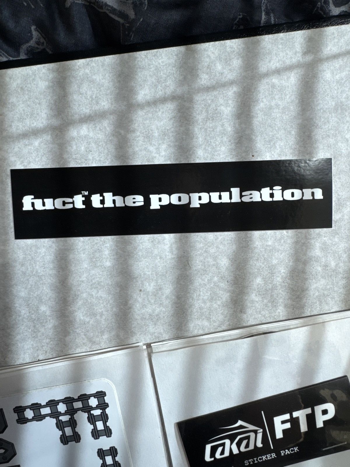 FUCT × Fuck The Population FTP FUCT Logo Sticker Size ONE SIZE - 1 Thumbnail