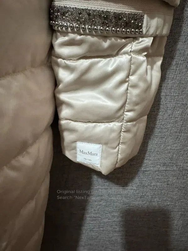 Max Mara MaxMara Silver Long Padded Coat . Size M / US 6-8 / IT 42-44 - 4 Thumbnail