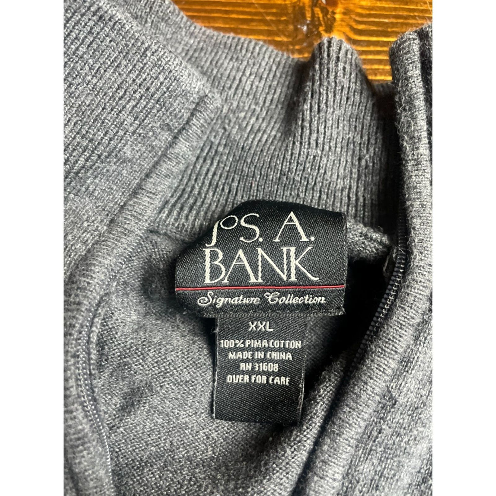 Jos. A. Bank Jos. A. Bank Sweater Men’s XXL Gray Pullover V-Neck Long Sleeve Knit Size US XXL / EU 58 / 5 - 5 Thumbnail