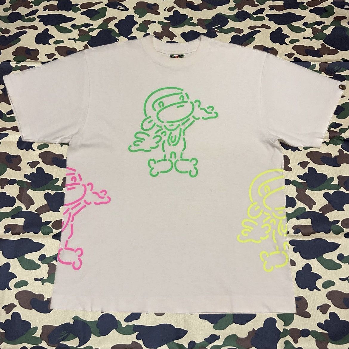 Bape Baby Milo Multiprint Tee Size US M / EU 48-50 / 2 - 1 Thumbnail