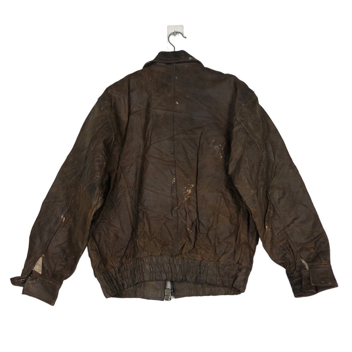 Japanese Brand 🔥Vintage Fly Genuine Leather Jacket Amcruis American Ship Size US M / EU 48-50 / 2 - 8 Thumbnail