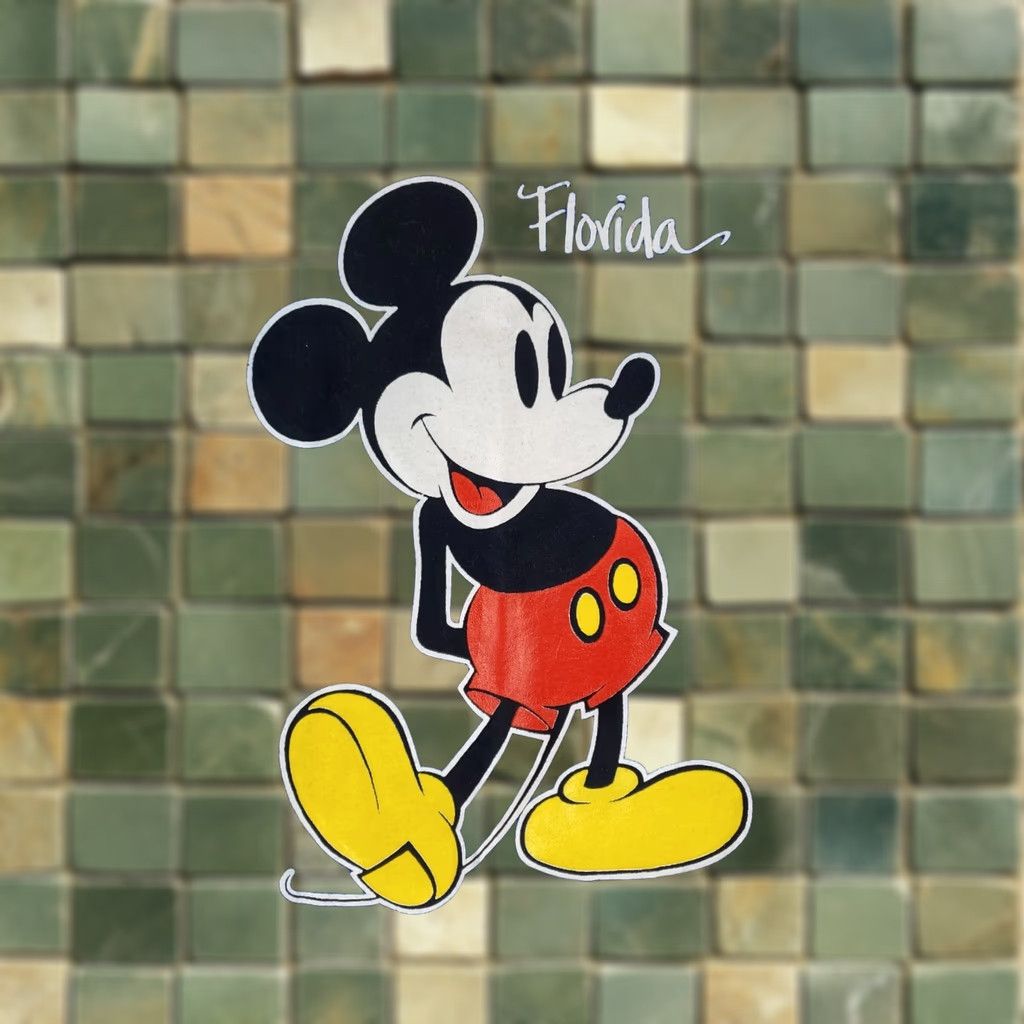 Disney VINTAGE Disney Mickey Mouse T Shirt VTG 80s Velva Sheen Florida Made USA Blue Mens XL Size US XL / EU 56 / 4 - 1 Thumbnail