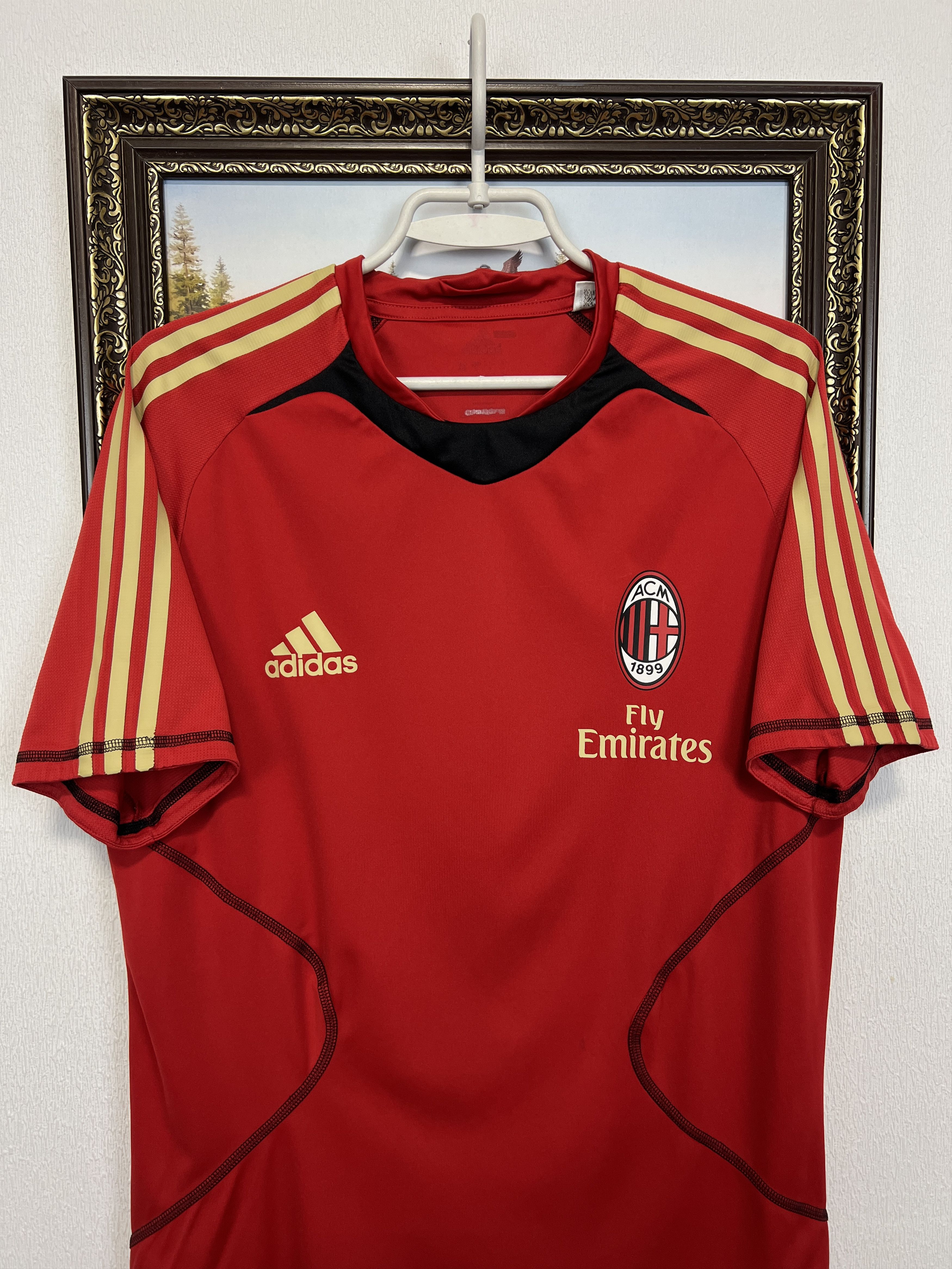 Adidas Vintage AC Milan Football Train Shirt Soccer Maglia Jersey Size US M / EU 48-50 / 2 - 2 Thumbnail