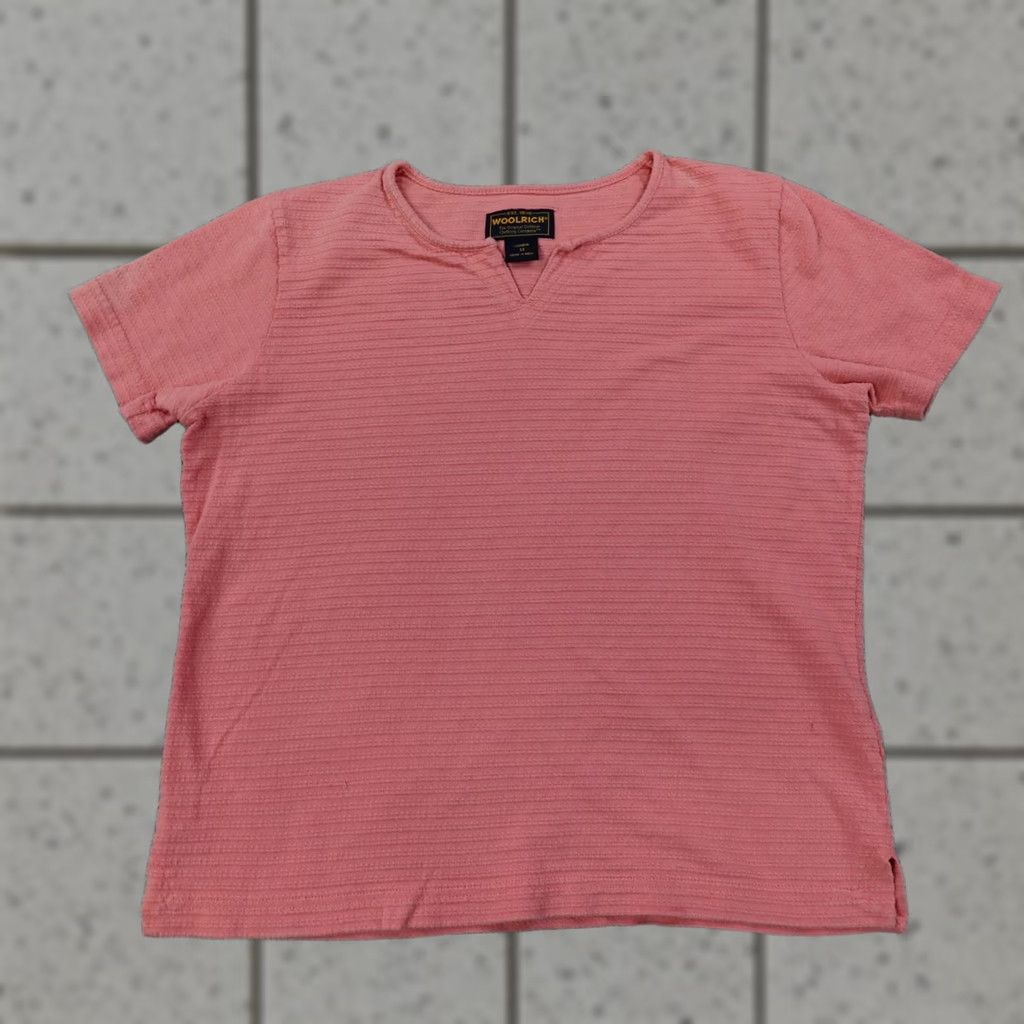 Vintage Woolrich Shirt Womens M Pink Knit Casual Outdoor Preppy Cotton T-Shirt Shoes? Size M / US 6-8 / IT 42-44 - 1 Thumbnail