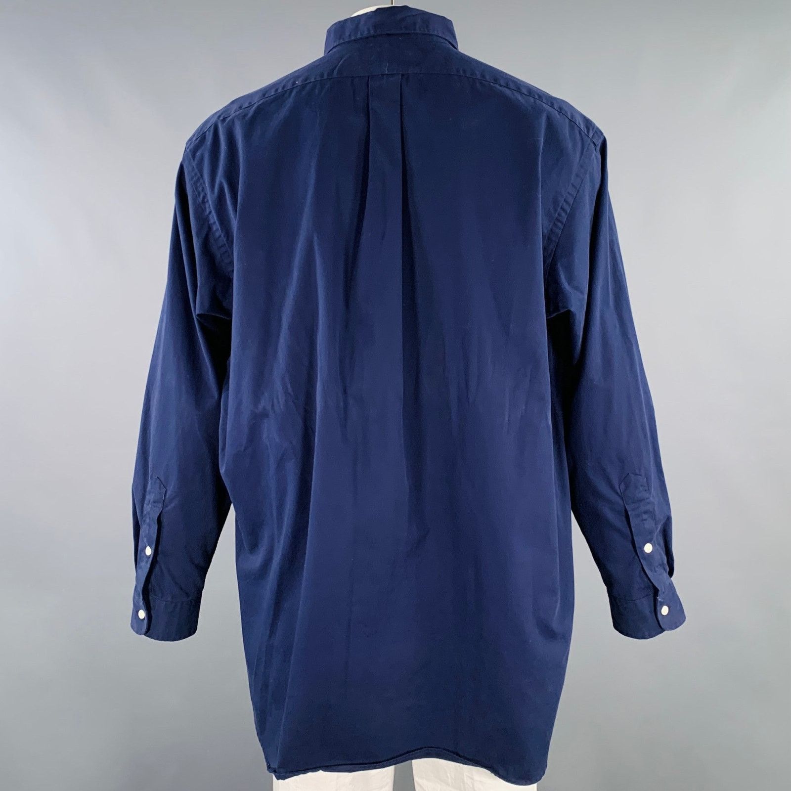 Ralph Lauren Size XL Blake Navy Cotton Button Down Long Sleeve Shirt Size US XL / EU 56 / 4 - 3 Thumbnail