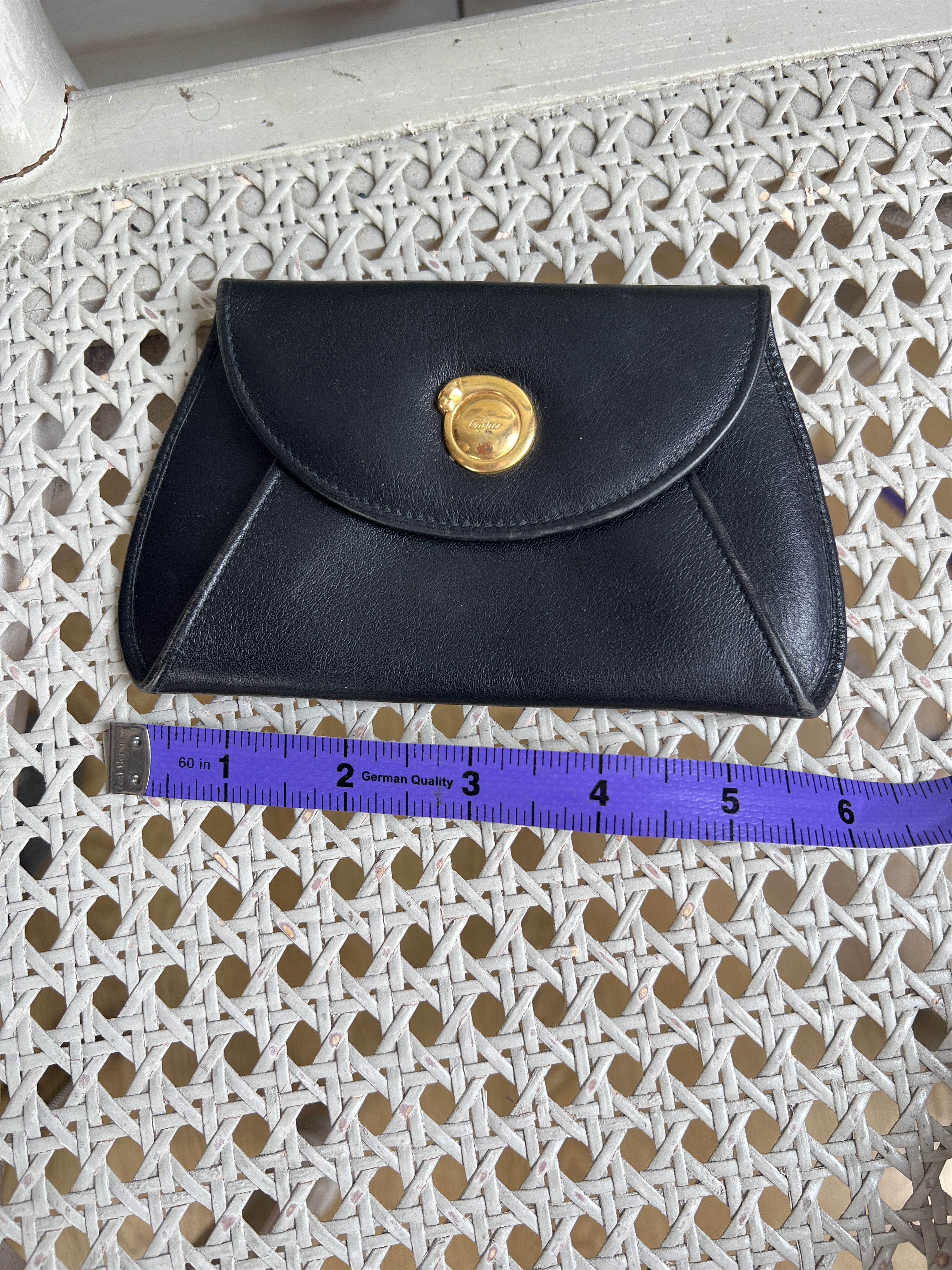 Cartier × Vintage VINTAGE CARTIER BLACK LEATHER WALLET COINBOX Size ONE SIZE - 6 Thumbnail