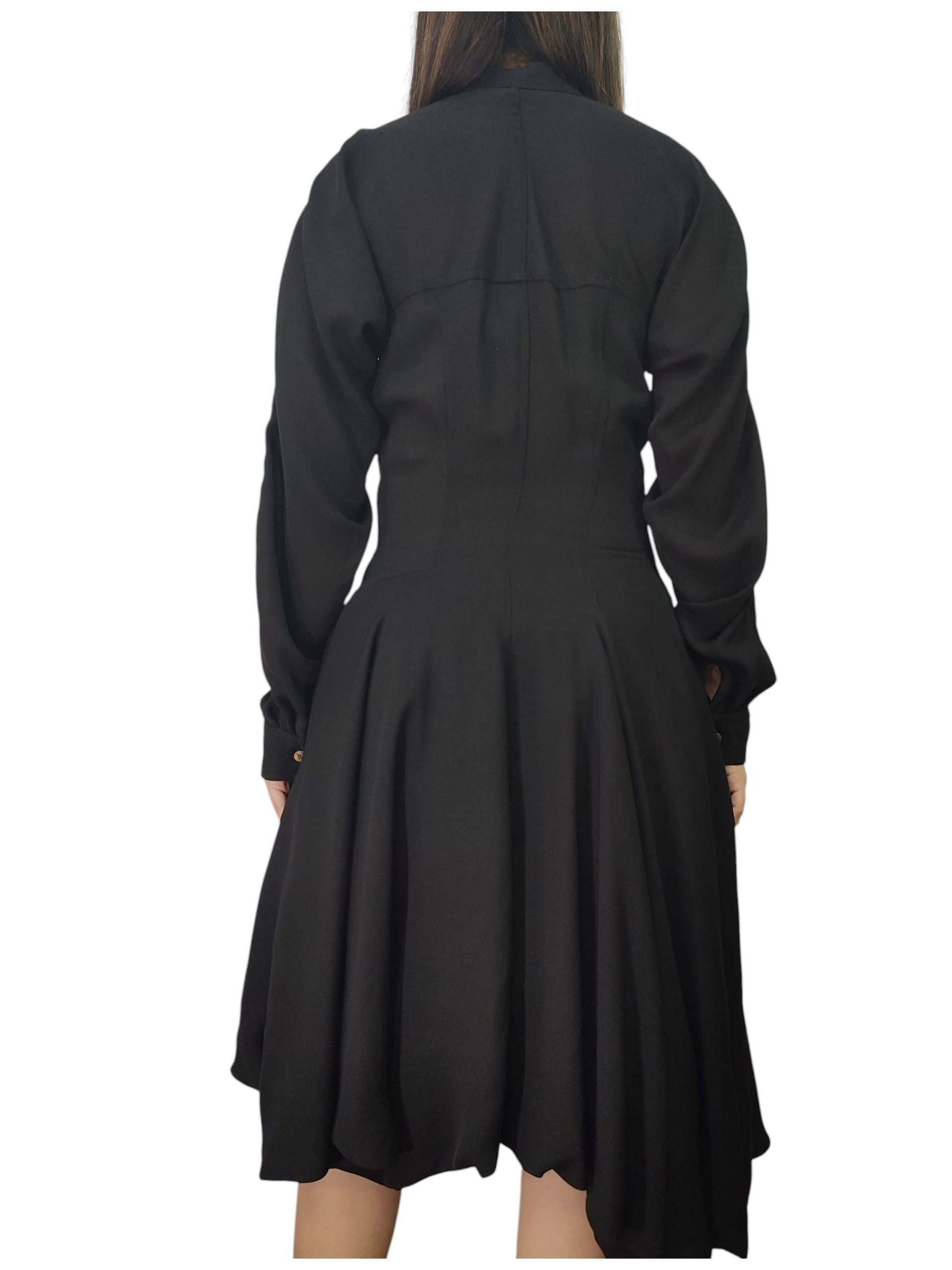 Comme des Garcons ARCHIVE📕90s CDG Drape & Knot Sculptural Asymmetric Dress Size M / US 6-8 / IT 42-44 - 3 Thumbnail
