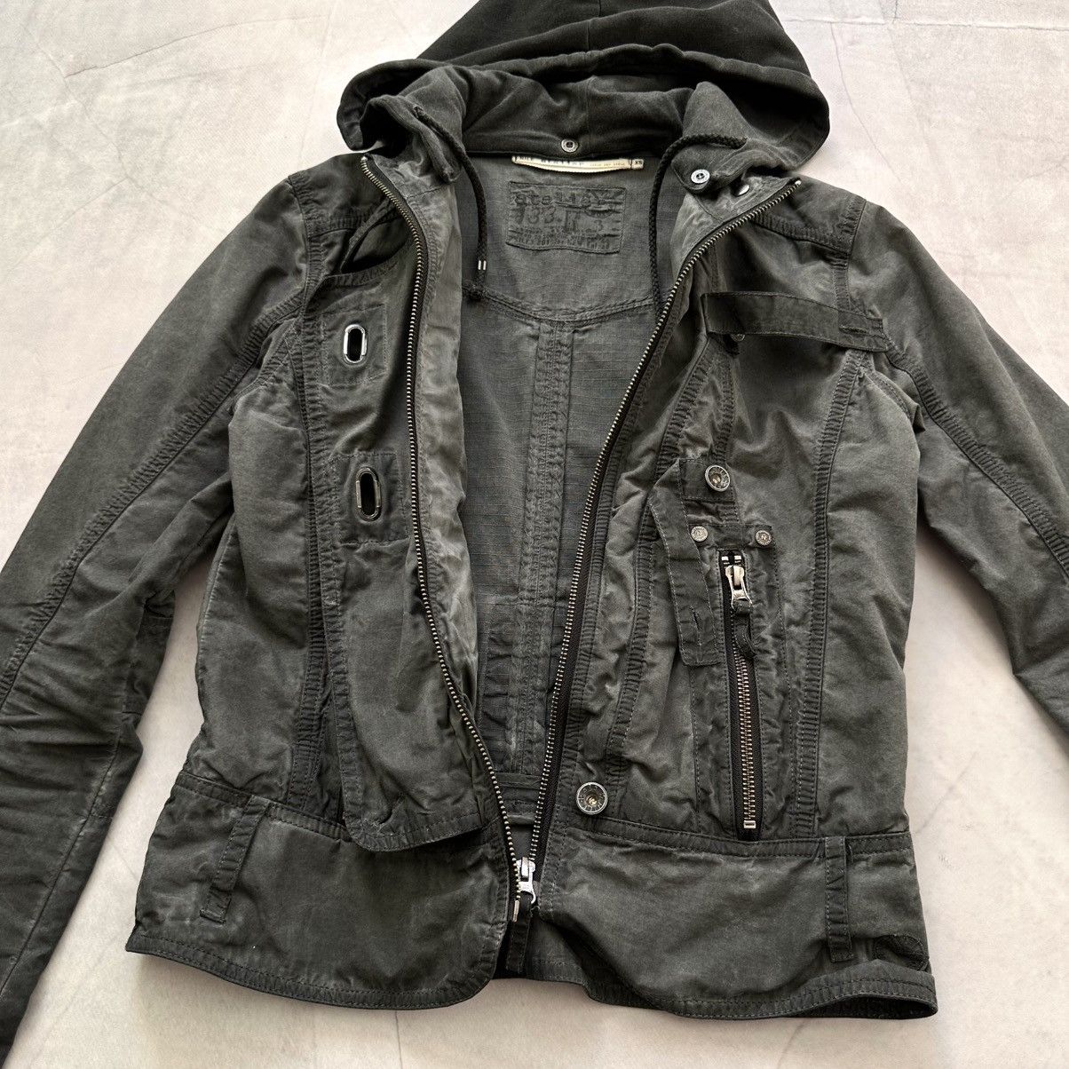 Hysteric Glamour × Undercover Punk Straps Zipper Garment Dyed Multipocket Jacket LGB Style Size XS / US 0-2 / IT 36-38 - 7 Thumbnail