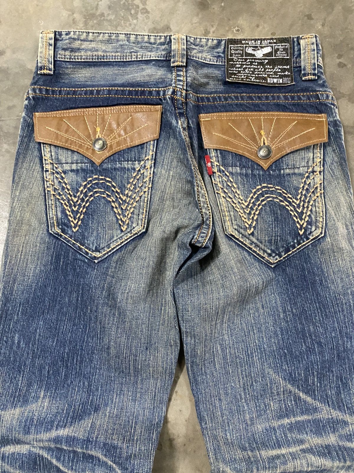 Edwin × Hysteric Glamour × If Six Was Nine Flare Jeans Japanese Edwin XVS Distressed @262 Size US 32 / EU 48 - 2 Thumbnail