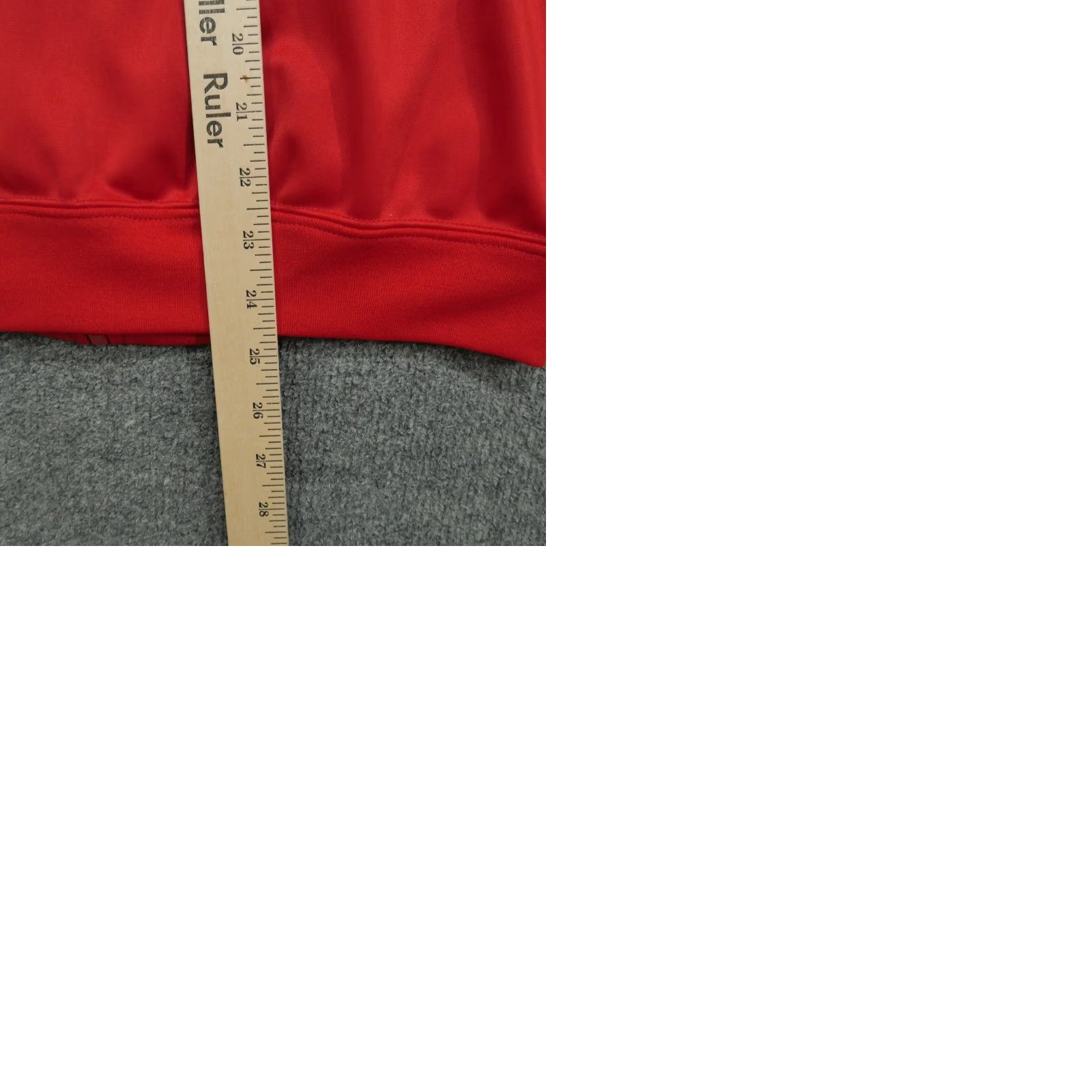 Vintage VINTAGE Cuy Arts Jacket Mens Regular Red - Bomber Jacket - Zip Up - Adult Medium - Y2K - Track - Polyester - Jacket - Red White Size US L / EU 52-54 / 3 - 9 Thumbnail