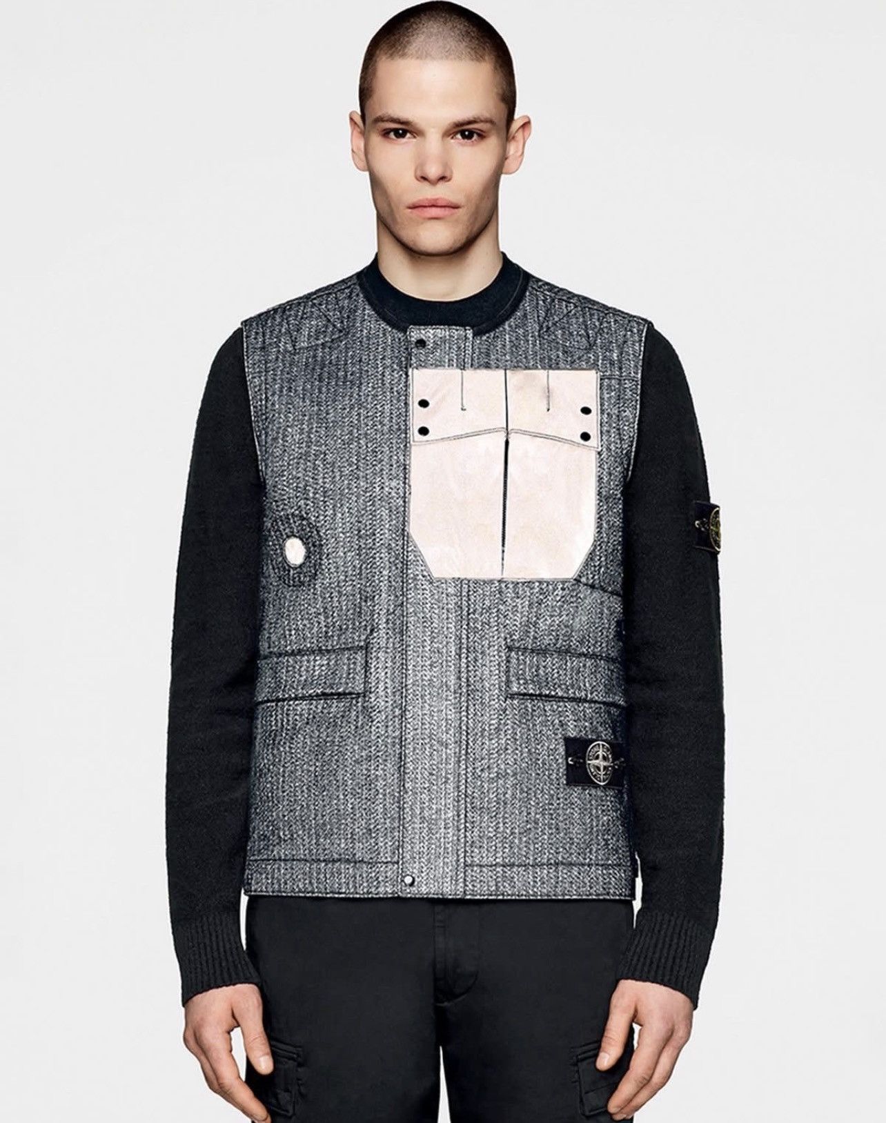Stone Island Stone Island Needle Punched Punched Reflective Vest Size 52R - 12 Thumbnail
