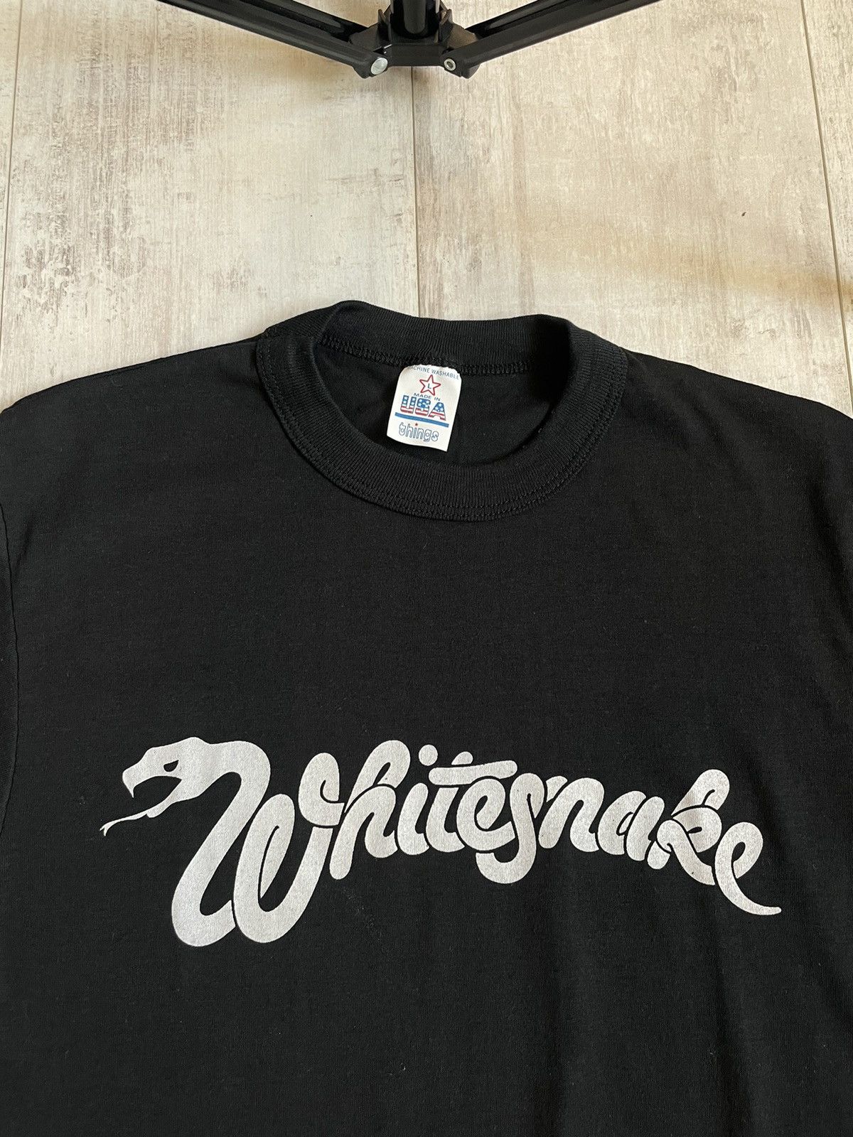Band Tees Vintage Whitesnake 80’s Rock Band T-Shirt RARE Size US L / EU 52-54 / 3 - 2 Thumbnail