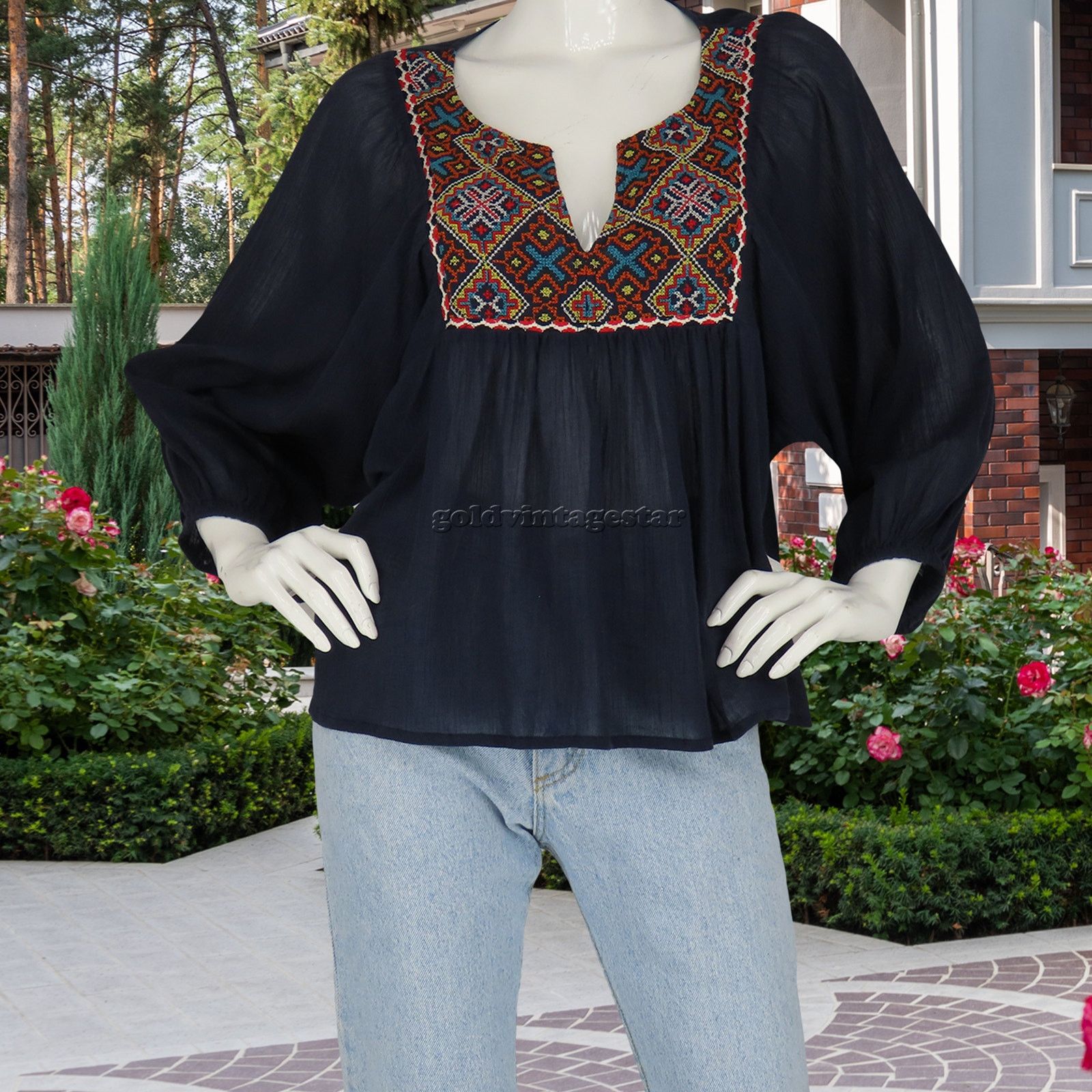 Ralph lauren peasant top sale