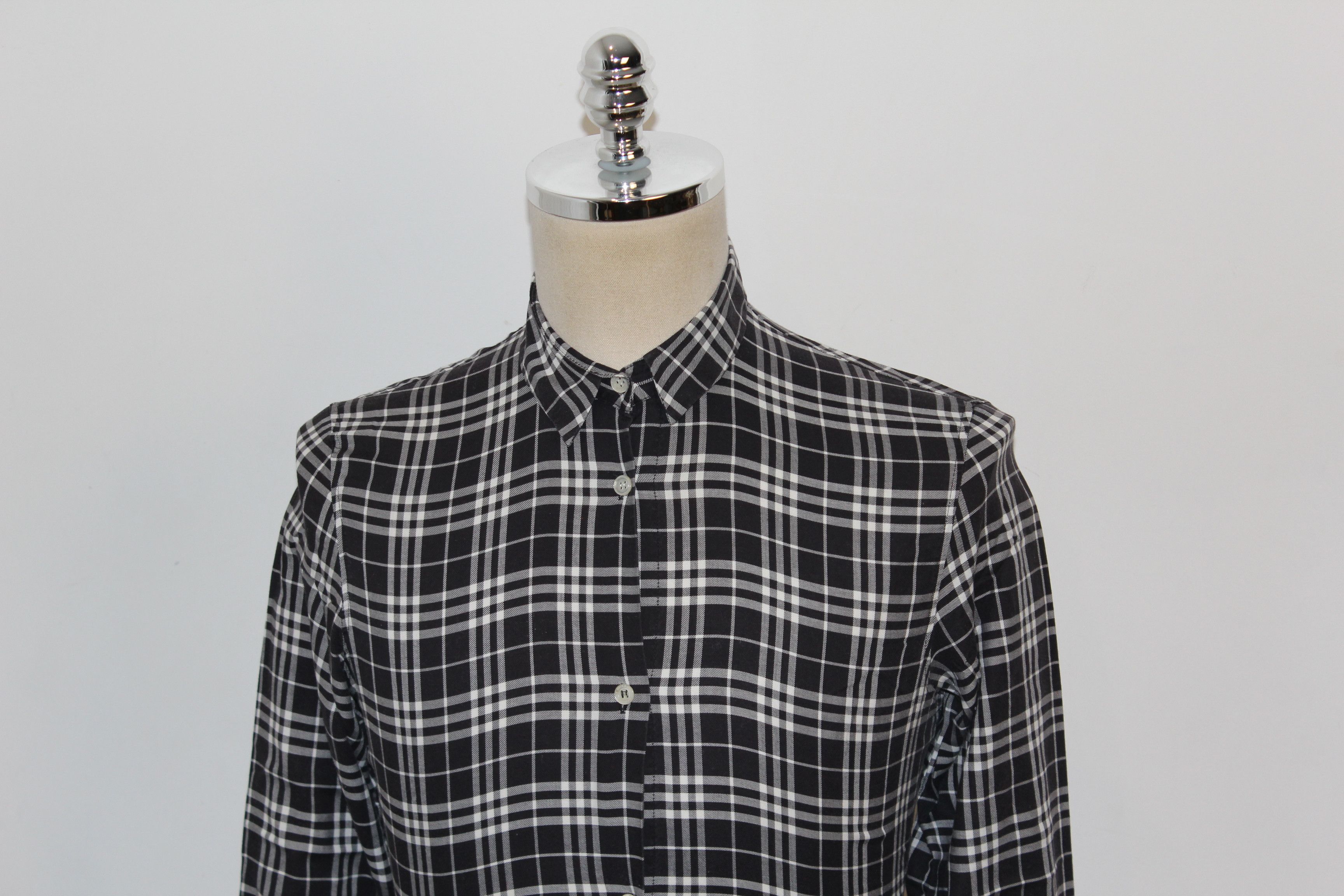 Burberry Women's BURBERRY Long Sleeve Shirt Size M / US 6-8 / IT 42-44 - 4 Thumbnail
