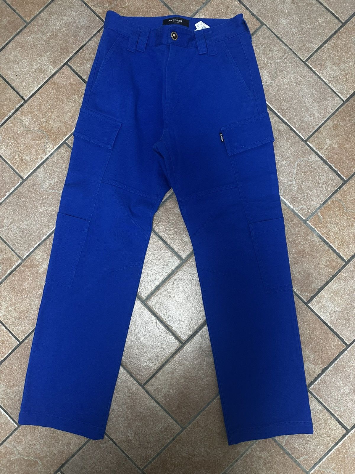 Versace Versace Blue Cargo Trousers Size US 32 / EU 48 - 1 Thumbnail