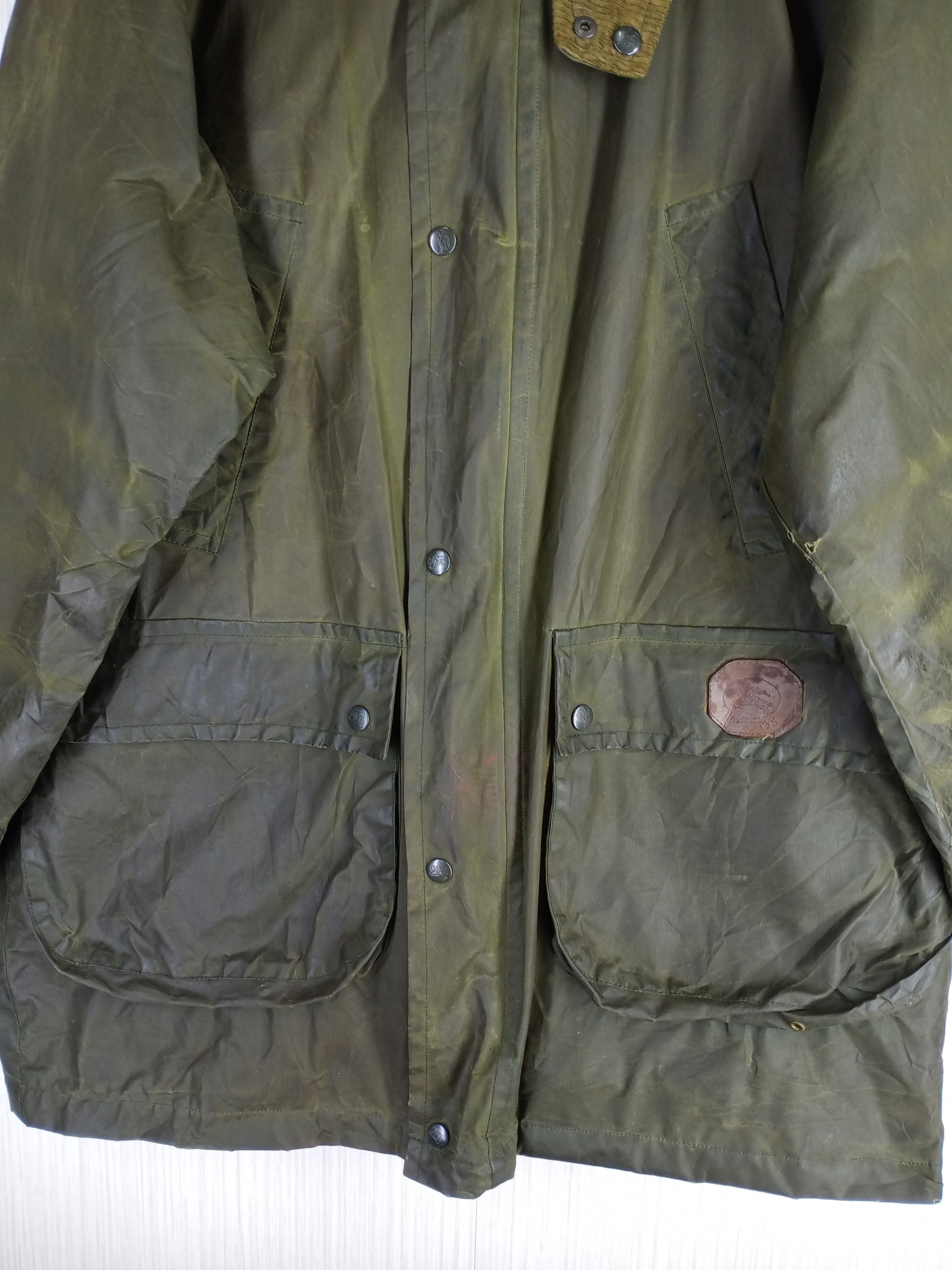 Burberry × Burberry Prorsum Rare Vintage Burberrys Nova Check Waxed Jacket Size US XL / EU 56 / 4 - 7 Thumbnail