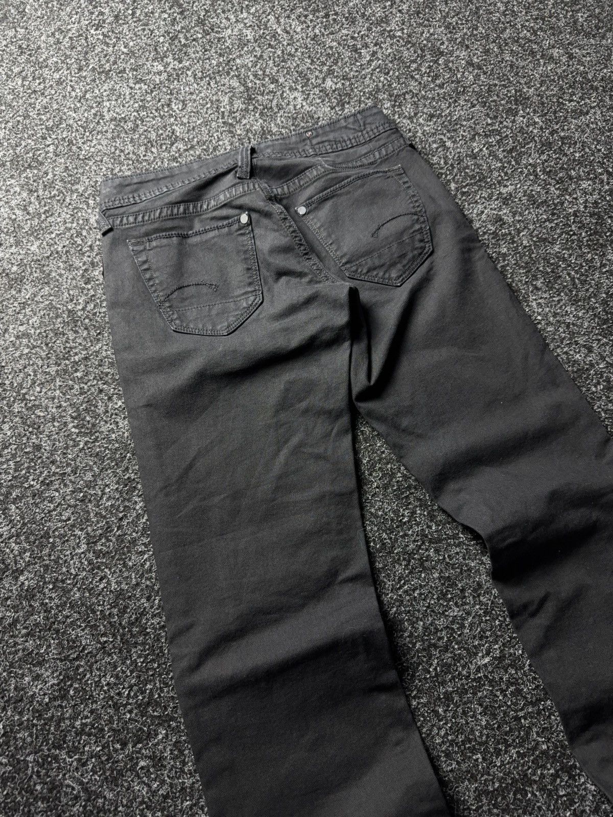 G-Star Y2K 00s G-STAR RAW R. Straight Tapered Jeans Washed Black Size 26" / US 2 / IT 38 - 12 Thumbnail