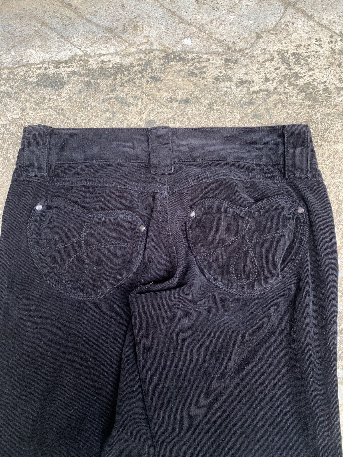 Juicy Couture × Juicy Couture Jeans The Kate by Juicy Couture Black Lovey Pocket Corduroy Pants Size 29" - 3 Thumbnail