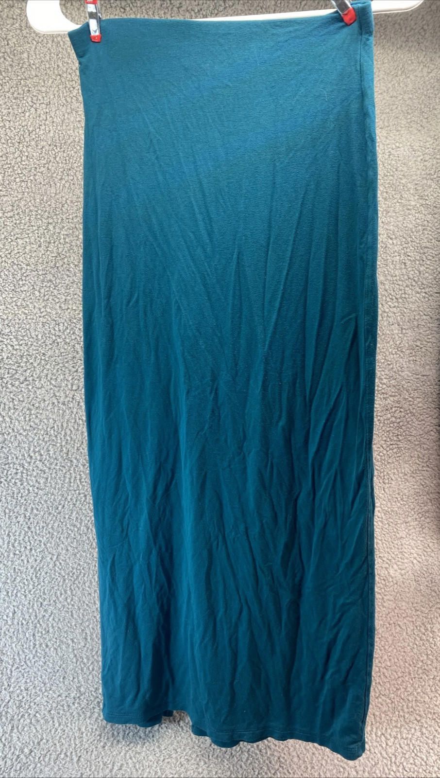 Forever 21 Forever 21 Women Small Pencil Skirt SZ Blue Long Slit Size 28" / US 6 / IT 42 - 2 Thumbnail