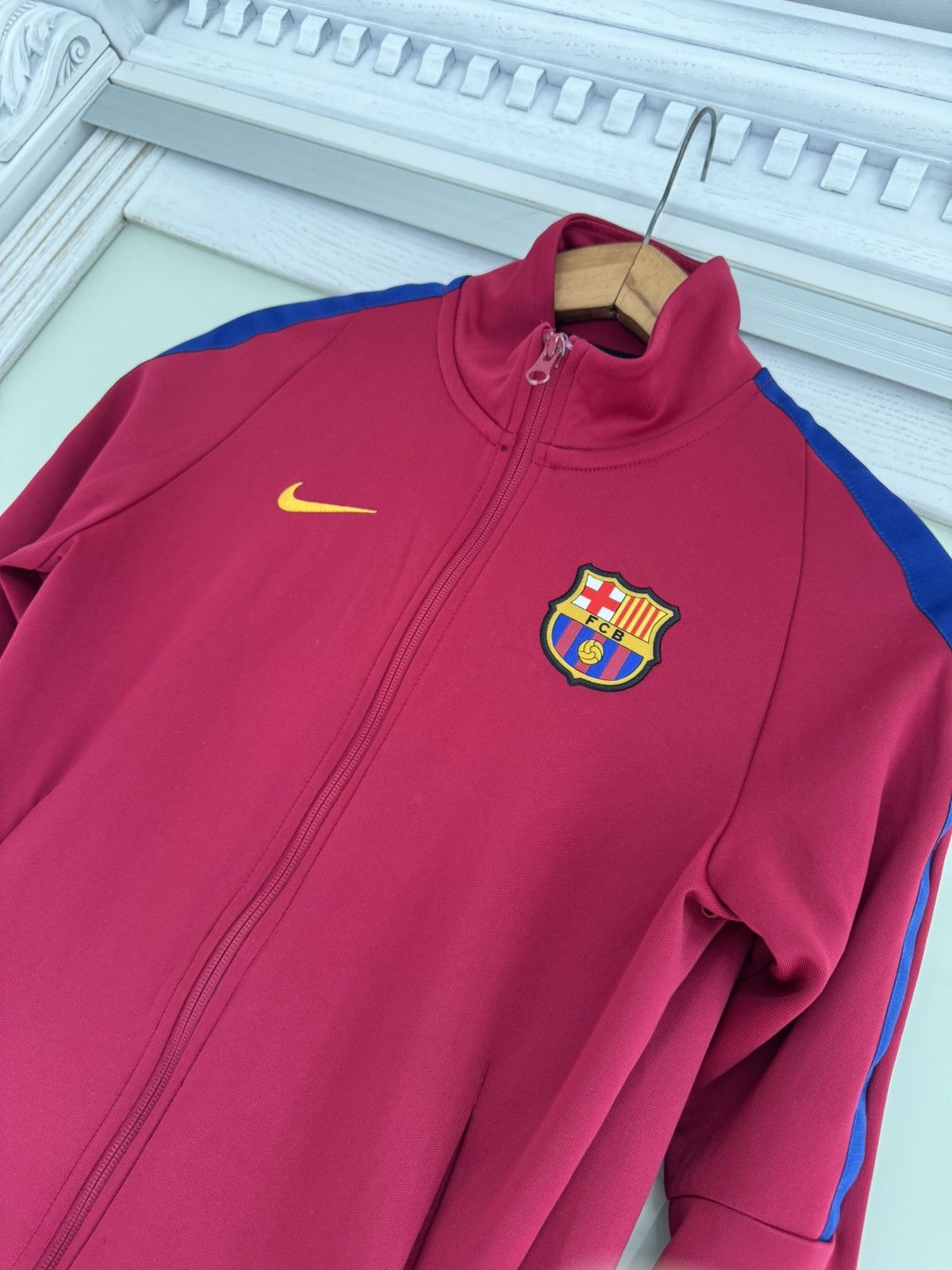 Nike Barcelona 2017-2018 Women’s Soccer Track Jacket Football Kit Size US S / EU 44-46 / 1 - 6 Thumbnail