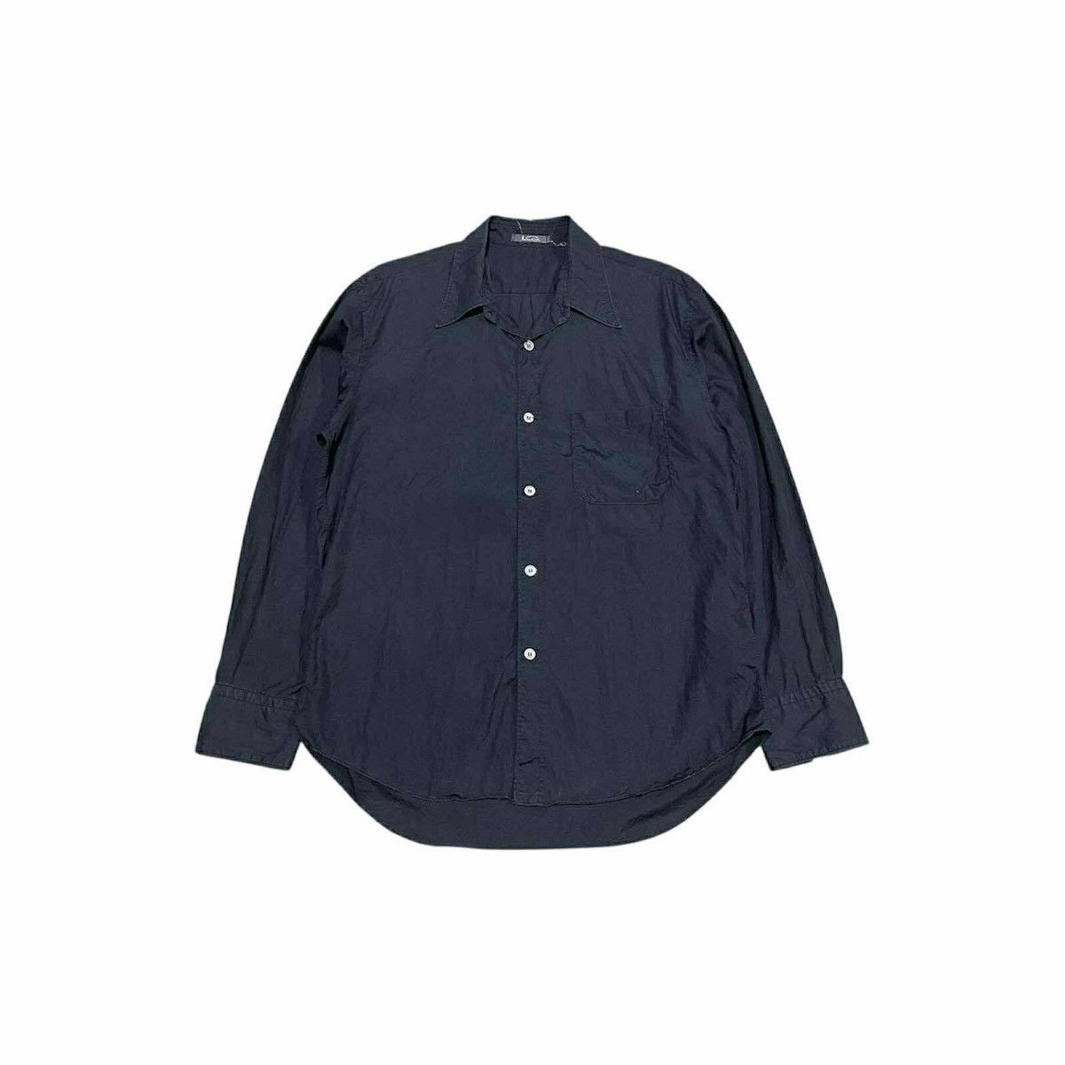 Yohji Yamamoto 🔥Rare Vintage LQ Yohji Yamamoto Black Shirt Size US L / EU 52-54 / 3 - 1 Thumbnail