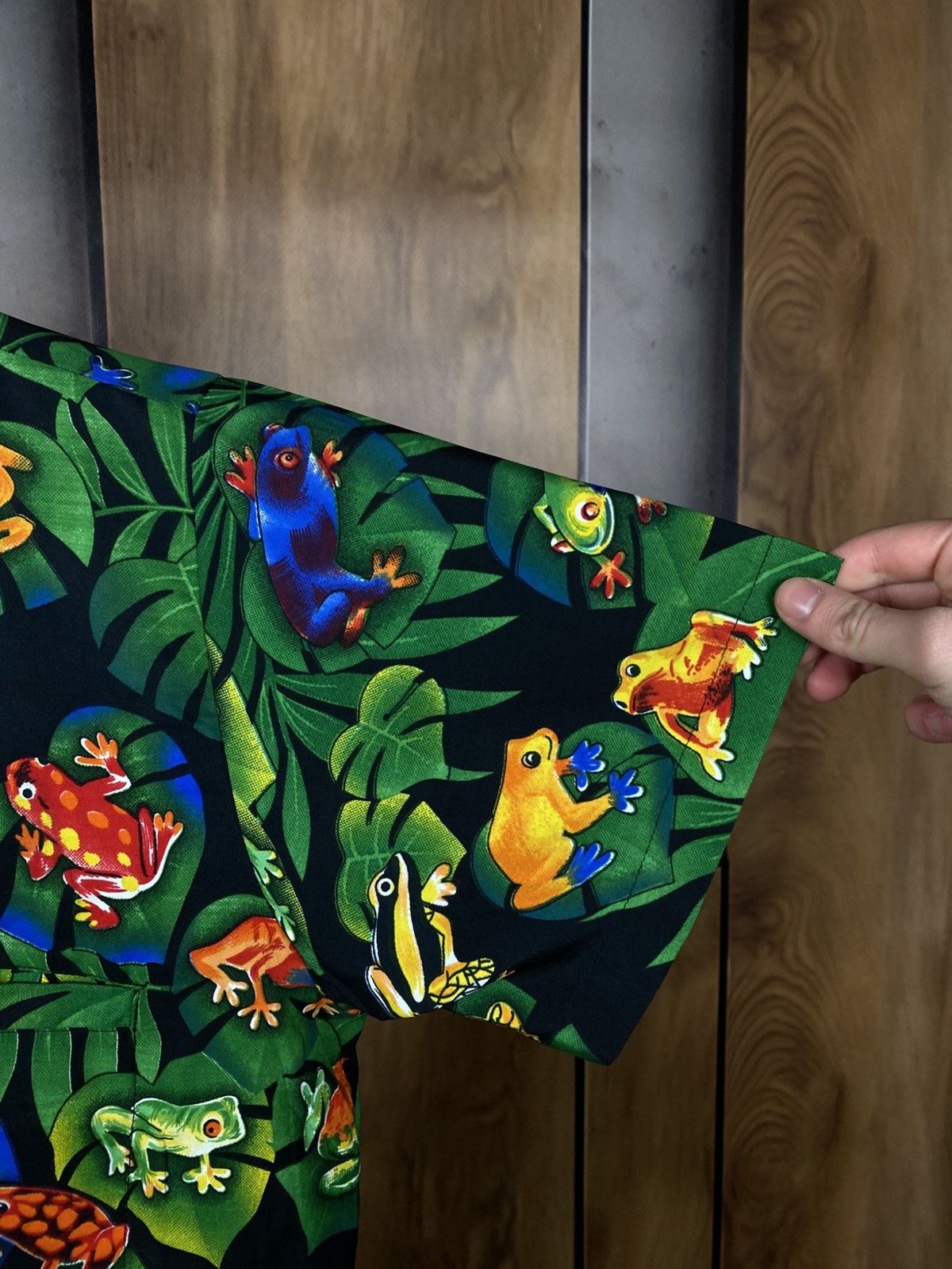 Vintage 🐸Vintage Shirt Short Sleeve Toads Hawaiian Overprint Tee🐸 Size US M / EU 48-50 / 2 - 5 Thumbnail