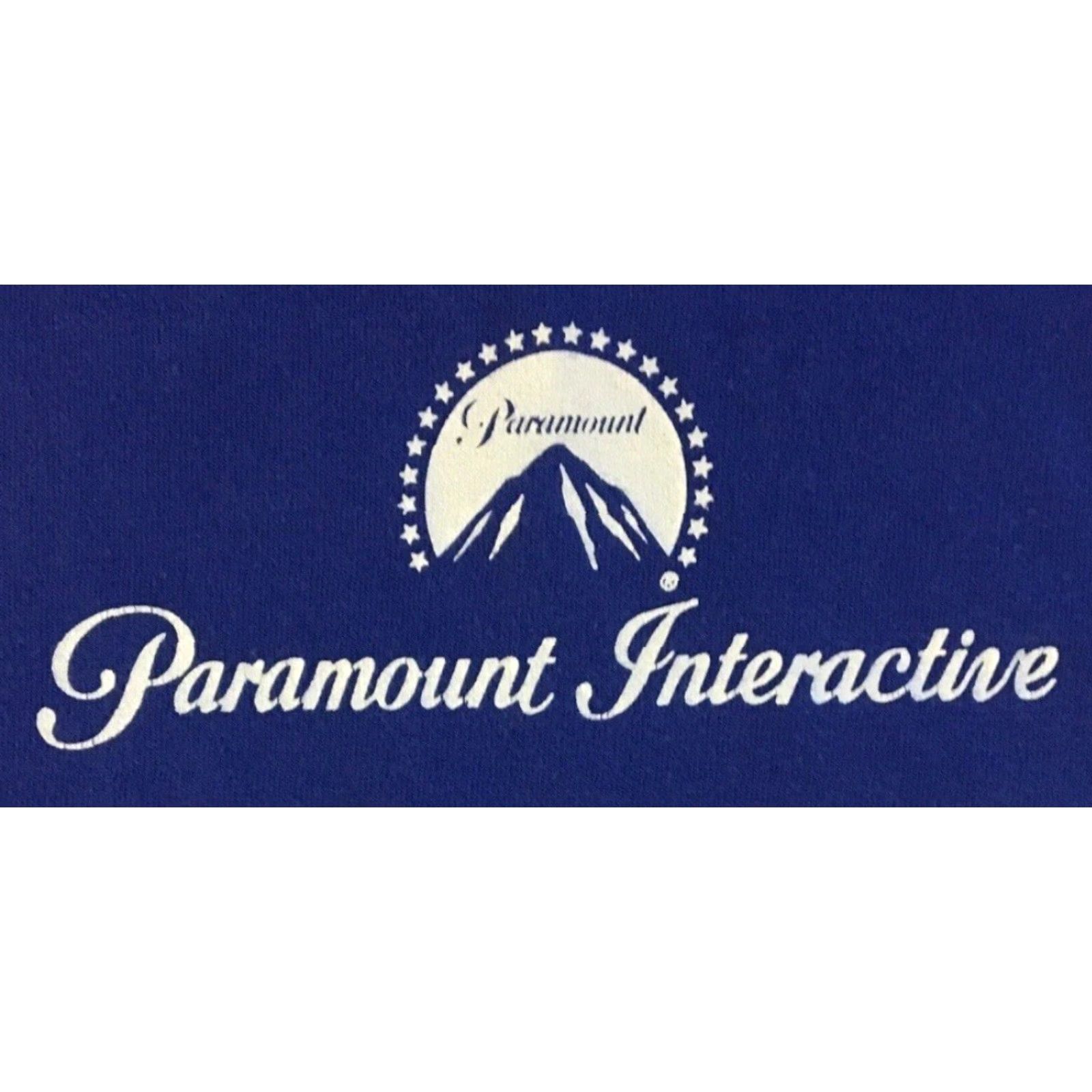 Vintage VINTAGE Paramount Pictures 90s Faded Promo Shirt M Long Sleeve Mock Neck Blue Men T-Shirt Grunge Movie TV Show Hollywood Size US M / EU 48-50 / 2 - 2 Thumbnail