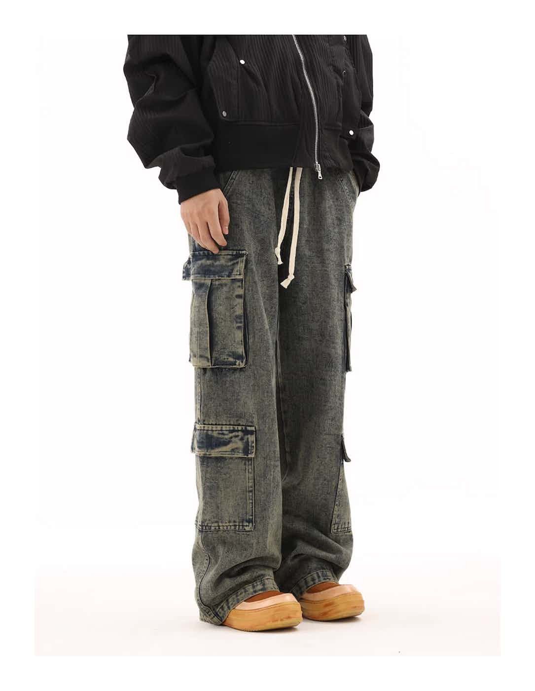 Other y2k double cargo baggy distressed pants Size US 30 / EU 46 - 4 Thumbnail