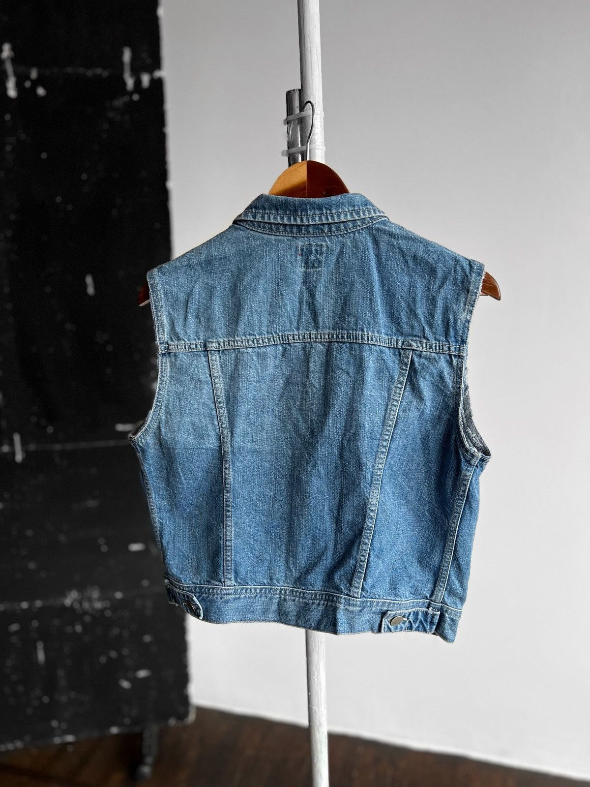 Miss Sixty × Vintage Miss Sixty Womens Vintage Y2K Blue Denim Jean Vest Size S / US 4 / IT 40 - 3 Thumbnail
