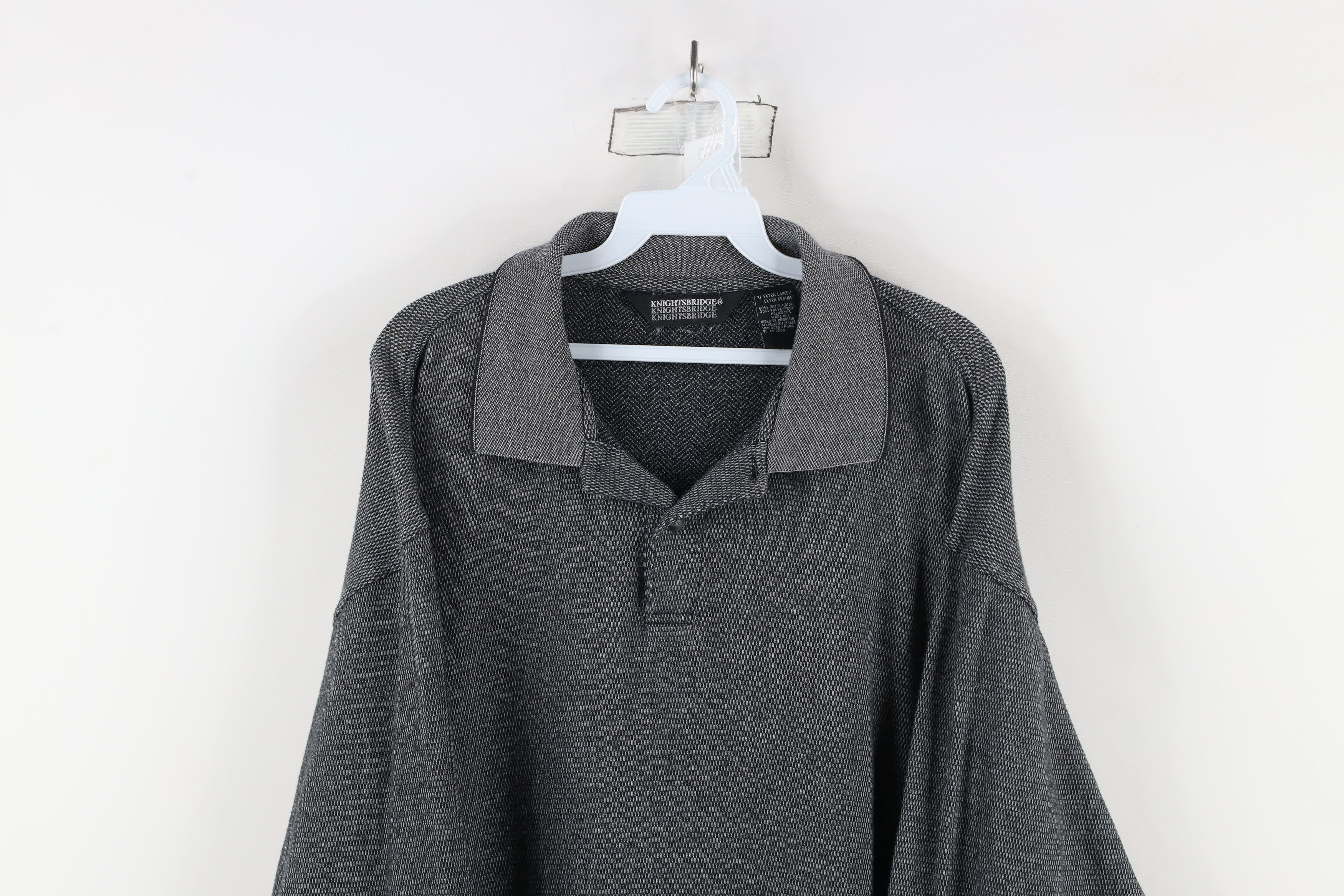 Vintage Vintage 90s Streetwear Collared Long Sleeve Rugby Polo Shirt Size US XL / EU 56 / 4 - 2 Thumbnail