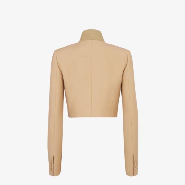 Fendi o1loc1c0824 Jacket in Beige Size XL / US 12-14 / IT 48-50 - 2 Thumbnail