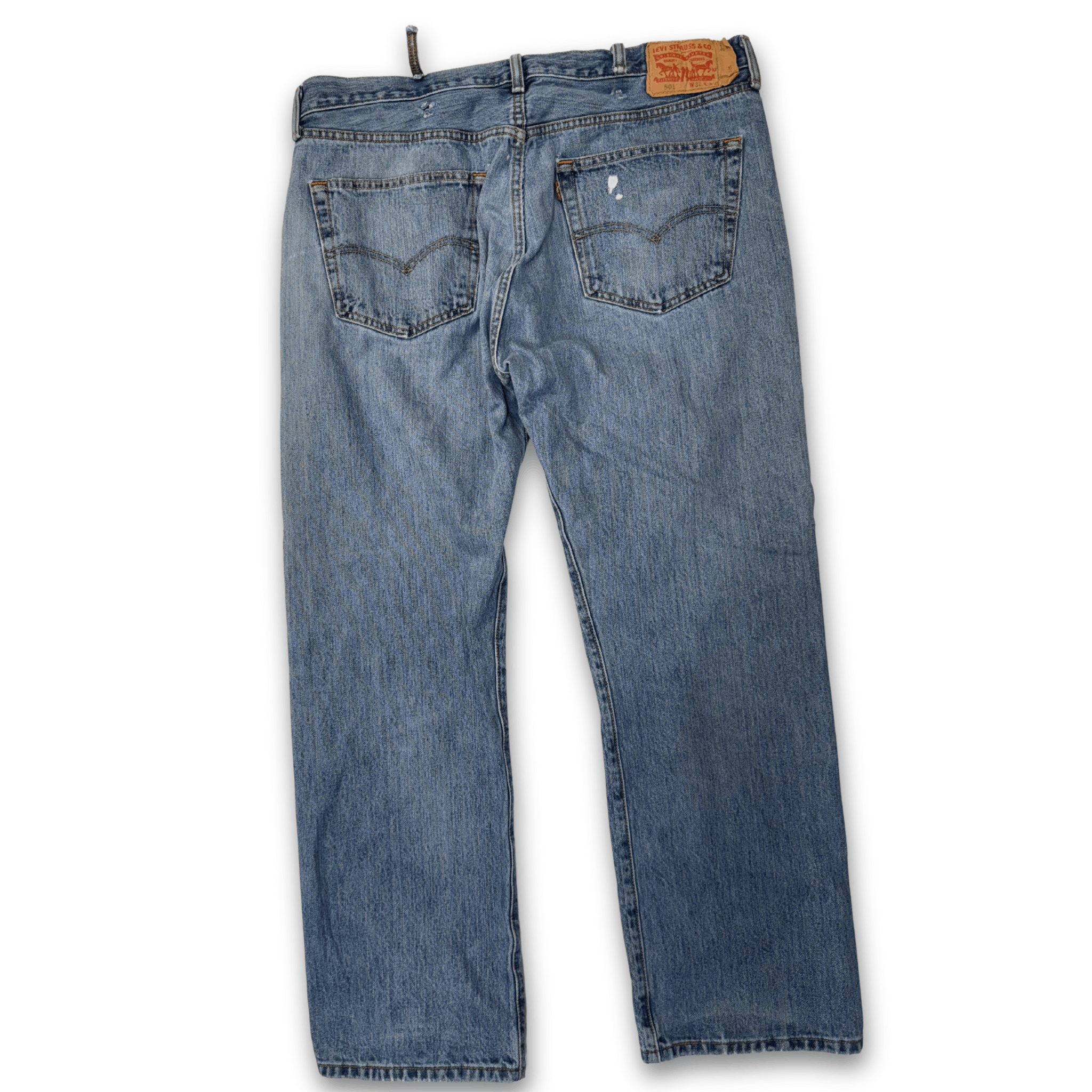 Levi's Levi's 501s Distressed Straight Leg Jeans | 38x30 Size US 38 / EU 54 - 2 Thumbnail