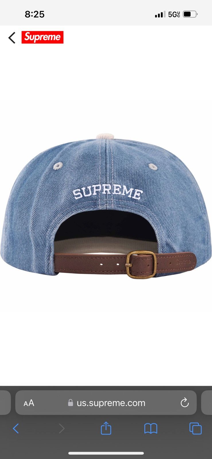 Supreme Supreme 2 tone s logo 6 panel Size ONE SIZE - 2 Thumbnail