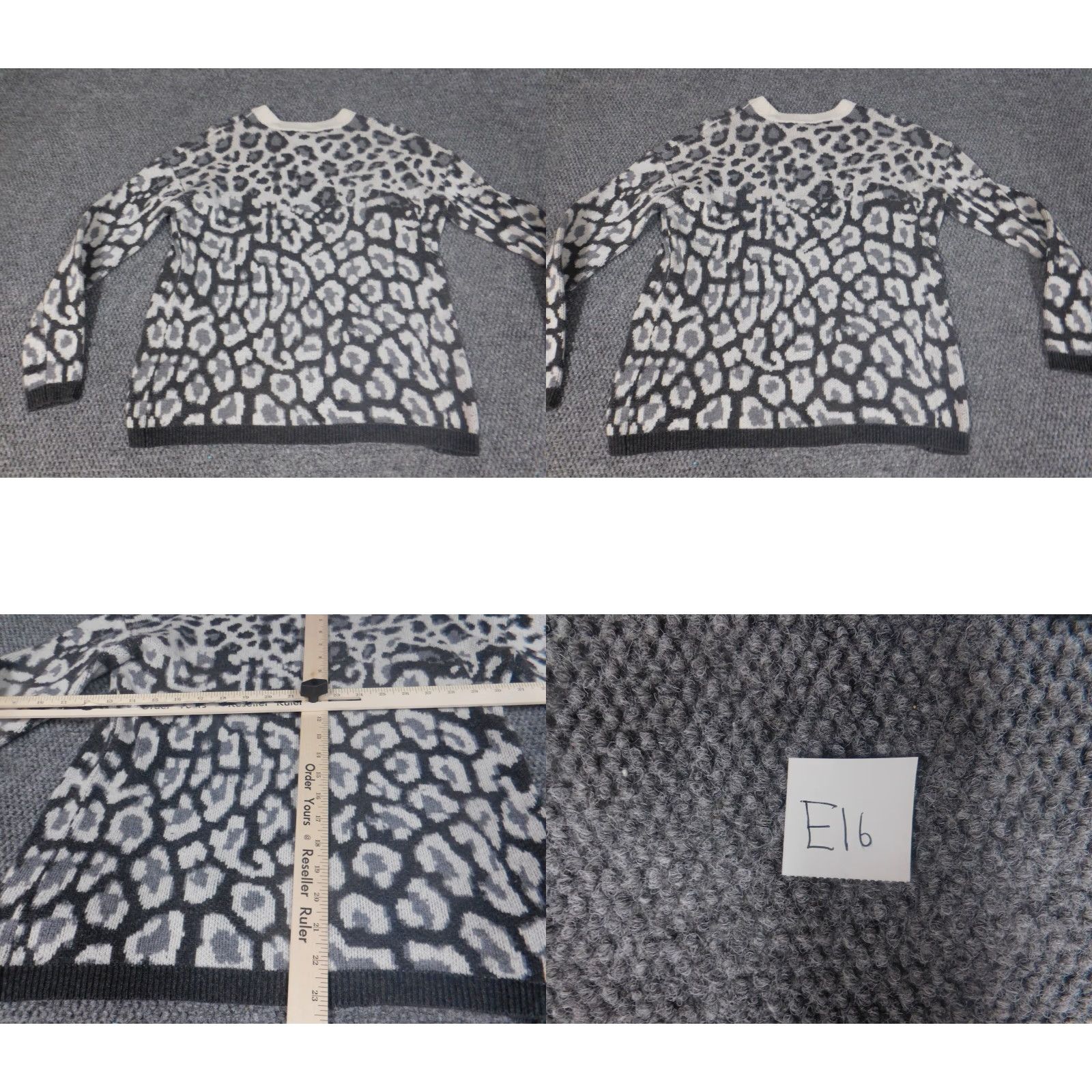 Saks Fifth Avenue Saks Fifth Avenue Womens Sweater XS Gray Crew Neck Pullover Knit Wool Nylon Ruffle Long Sleeve Modern Regular Womens Size XS / US 0-2 / IT 36-38 - 8 Thumbnail