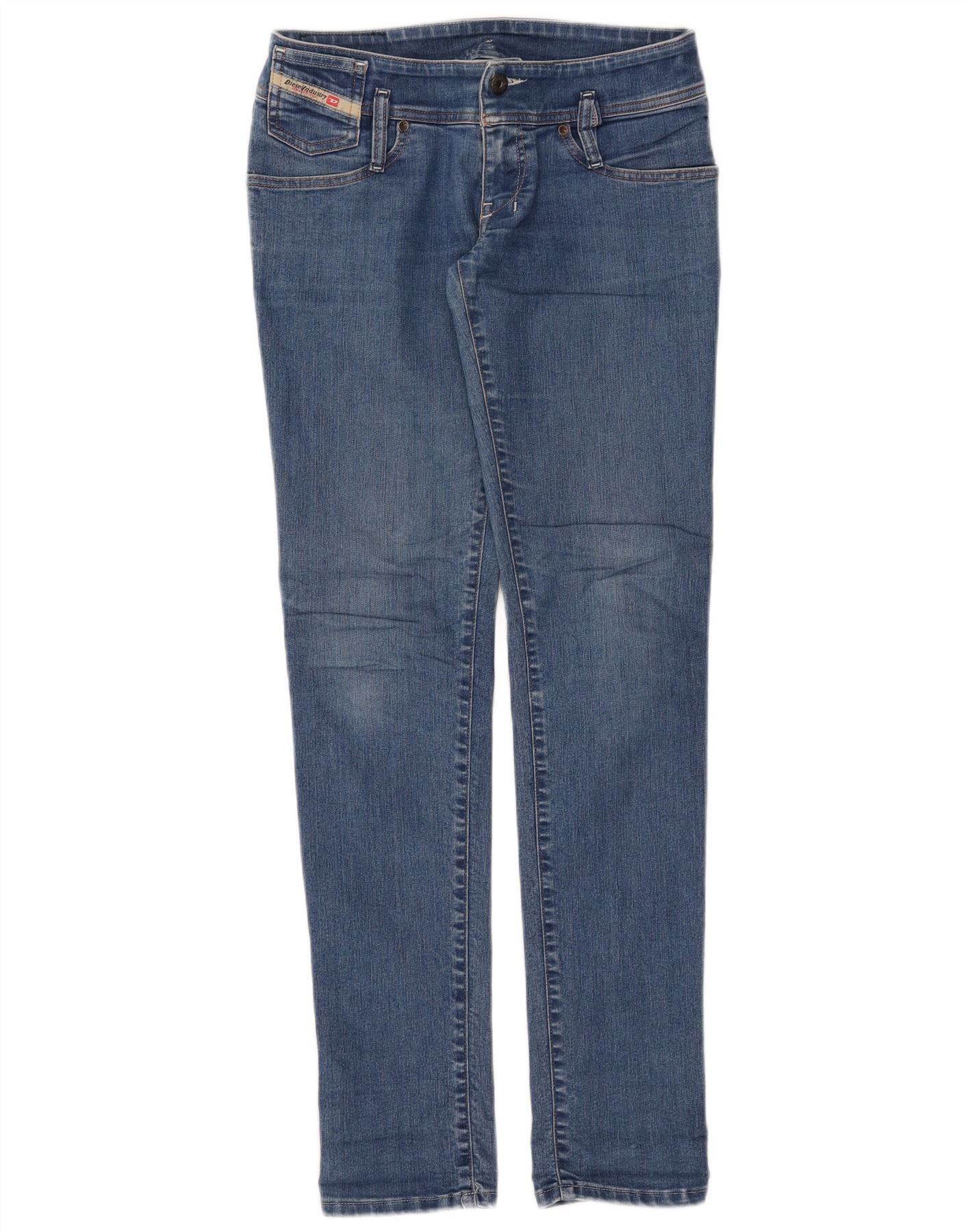 Diesel Womens Slim Jeans W27 L32 Blue Cotton Size 42" / US 20 - 1 Thumbnail
