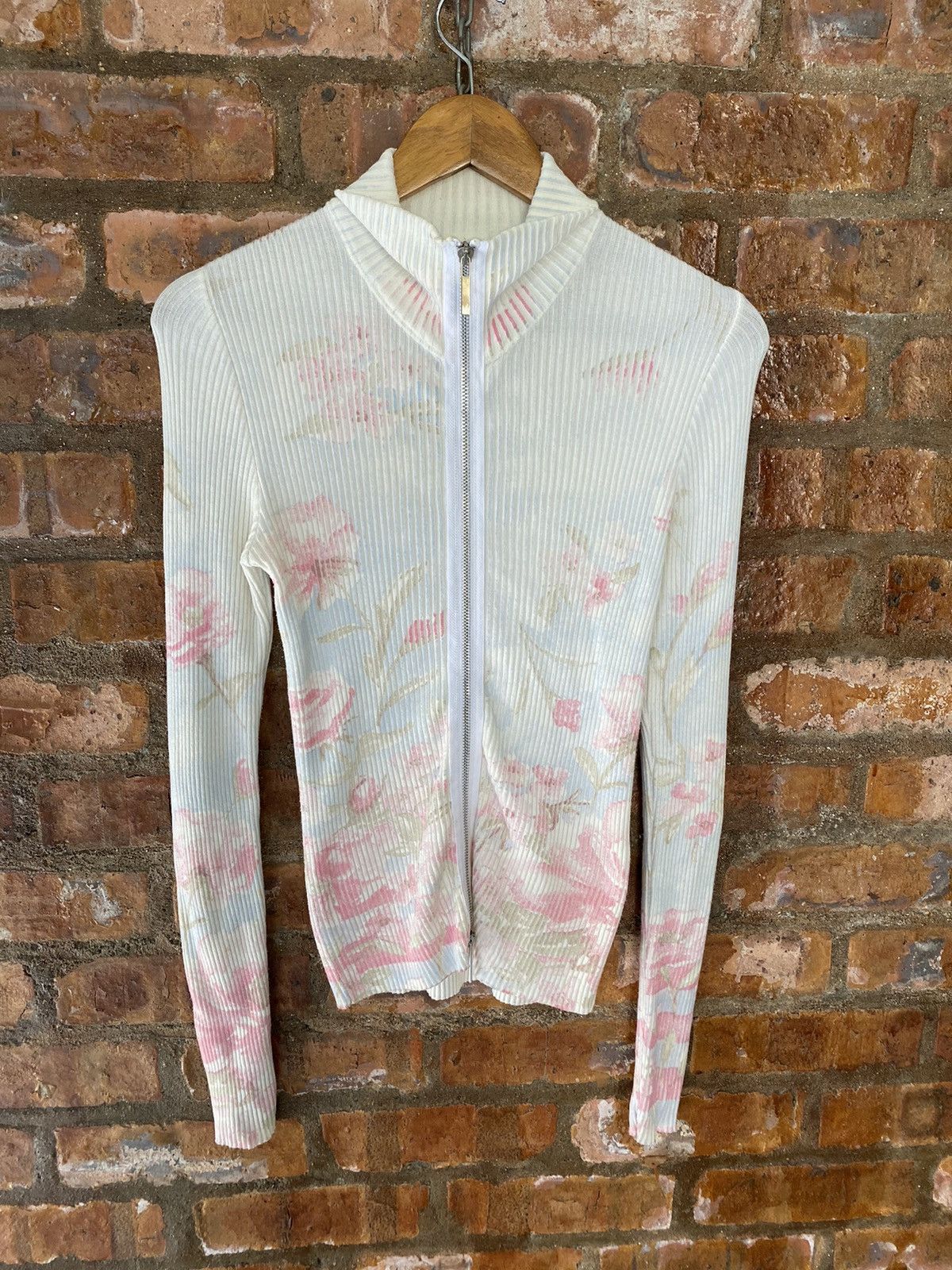 Japanese Brand 1990s Lampo Zipper filato knitting yarn Size M / US 6-8 / IT 42-44 - 2 Thumbnail