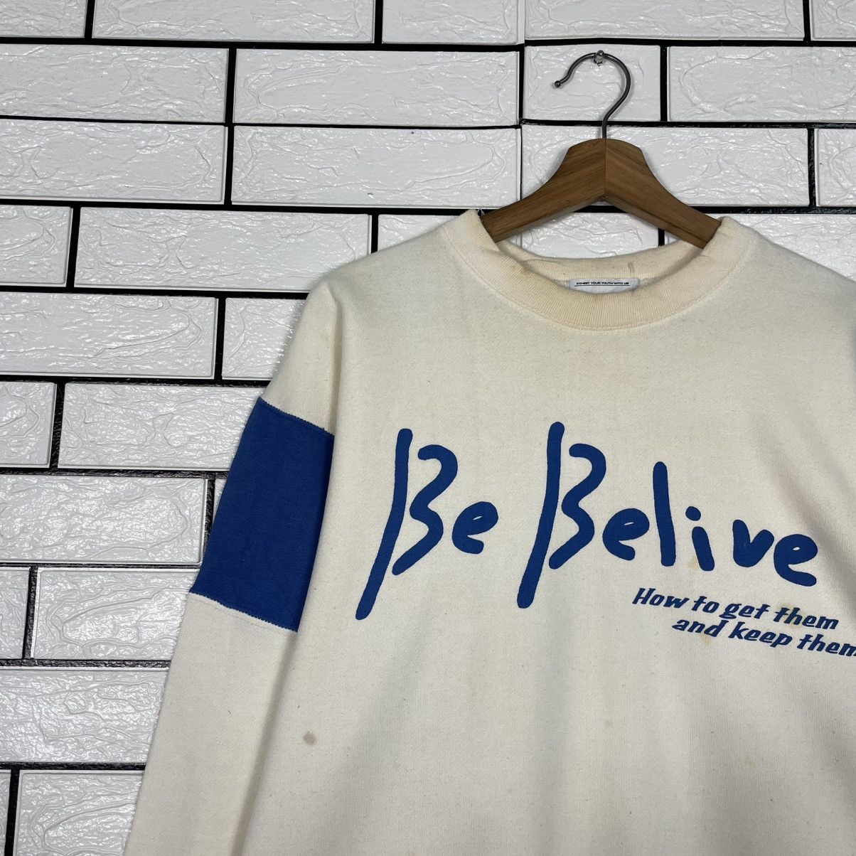 Japanese Brand Be Belive Crewneck Sweatshirt Size US M / EU 48-50 / 2 - 6 Thumbnail