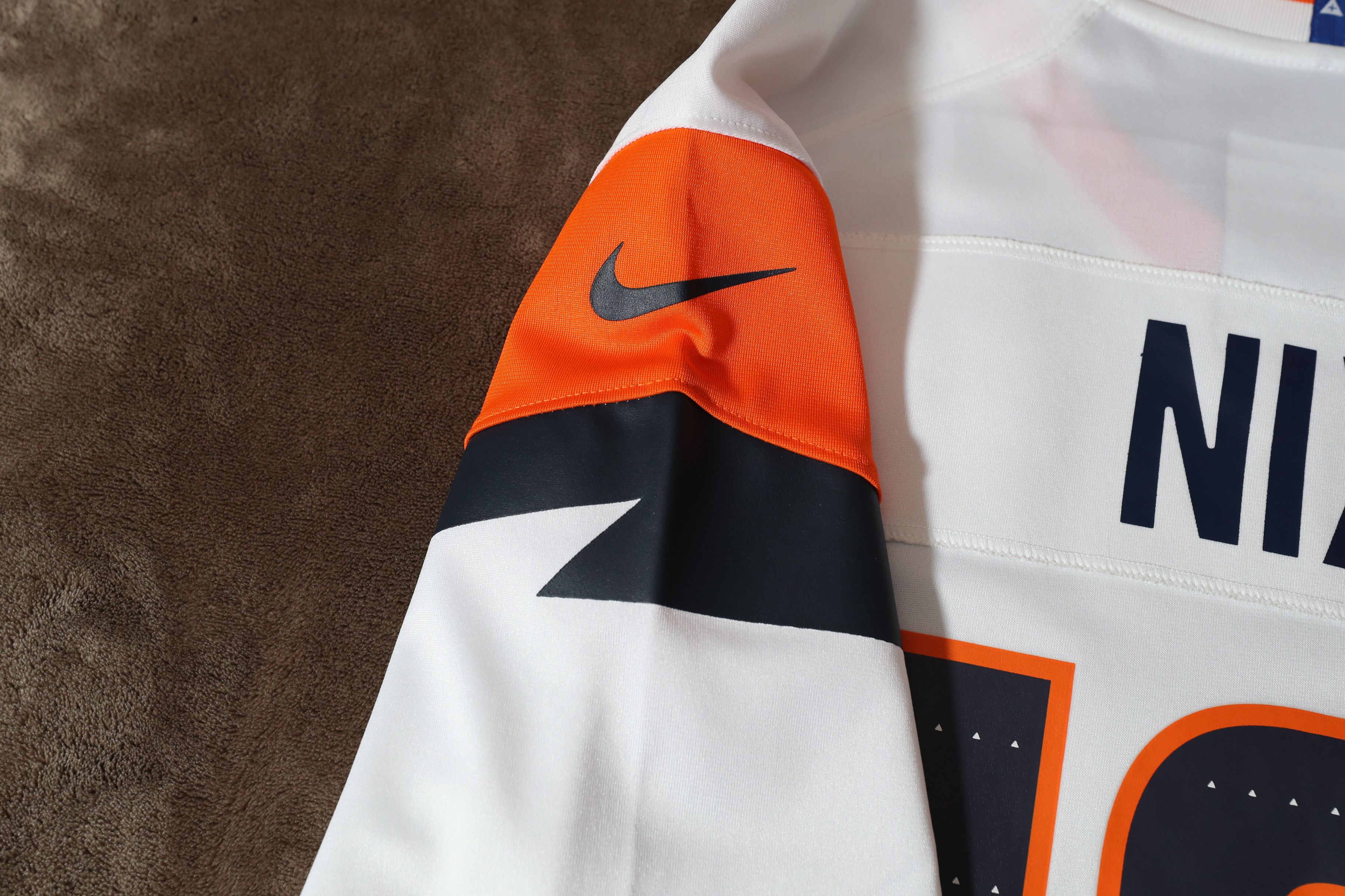 NFL Bo Nix Denver Broncos White Away 2024 Jersey (M) Size US M / EU 48-50 / 2 - 17 Thumbnail