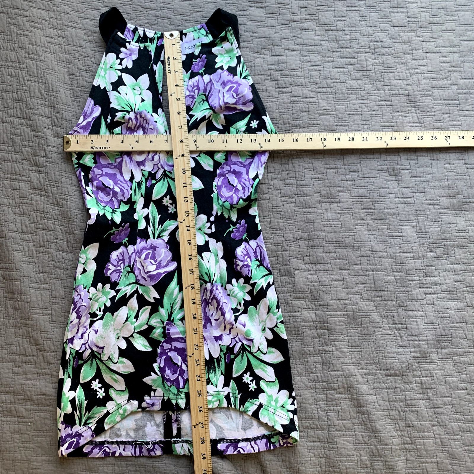 Other Maurie & Eve Floral Sheath Dress Purple Black Keyhole S Size S / US 4 / IT 40 - 5 Thumbnail