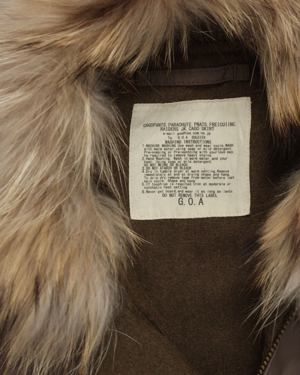 GOA fur double zip bomber jacket Size US S / EU 44-46 / 1 - 5 Thumbnail