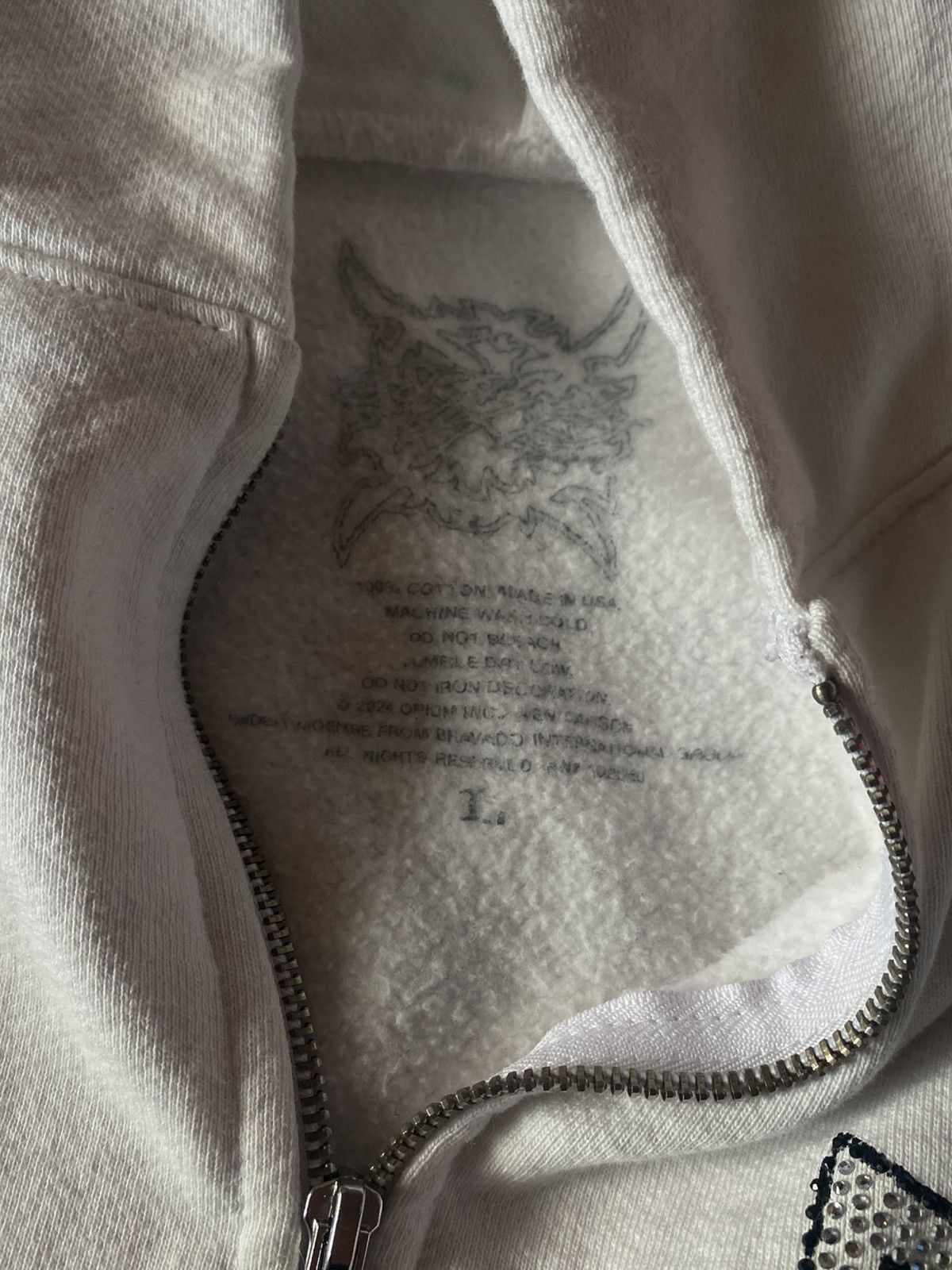 Ed Hardy × Ken Carson White Ed Hardy × Ken Carson hoodie Size US L / EU 52-54 / 3 - 3 Thumbnail