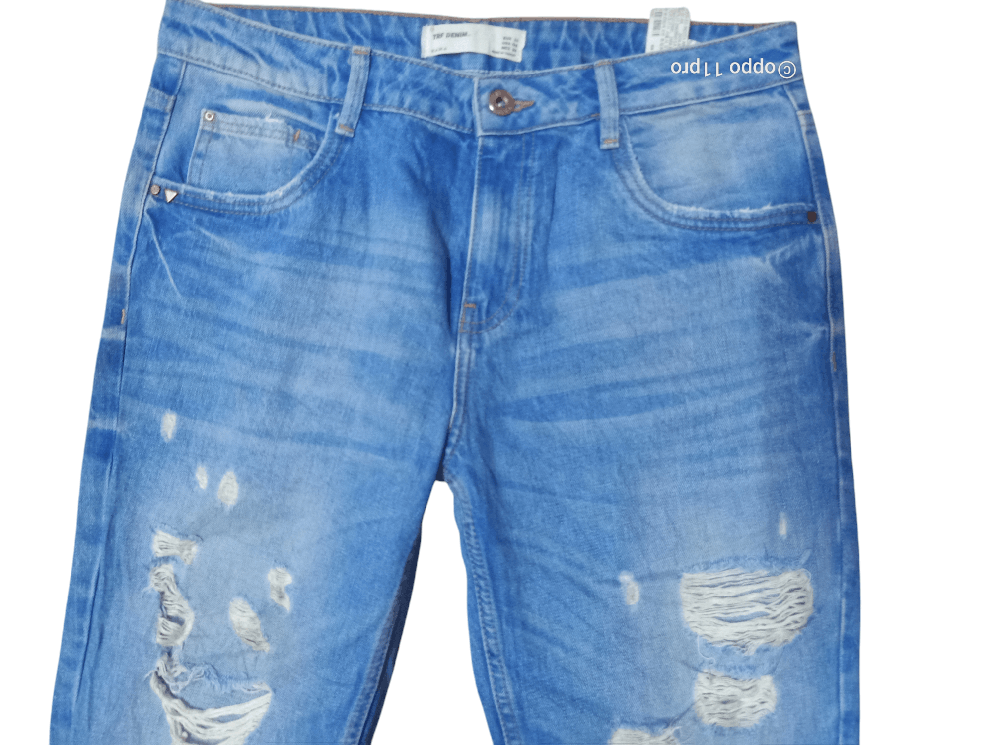 Zara Zara Distressdenim Trafaluc Denim Size US 32 / EU 48 - 4 Thumbnail