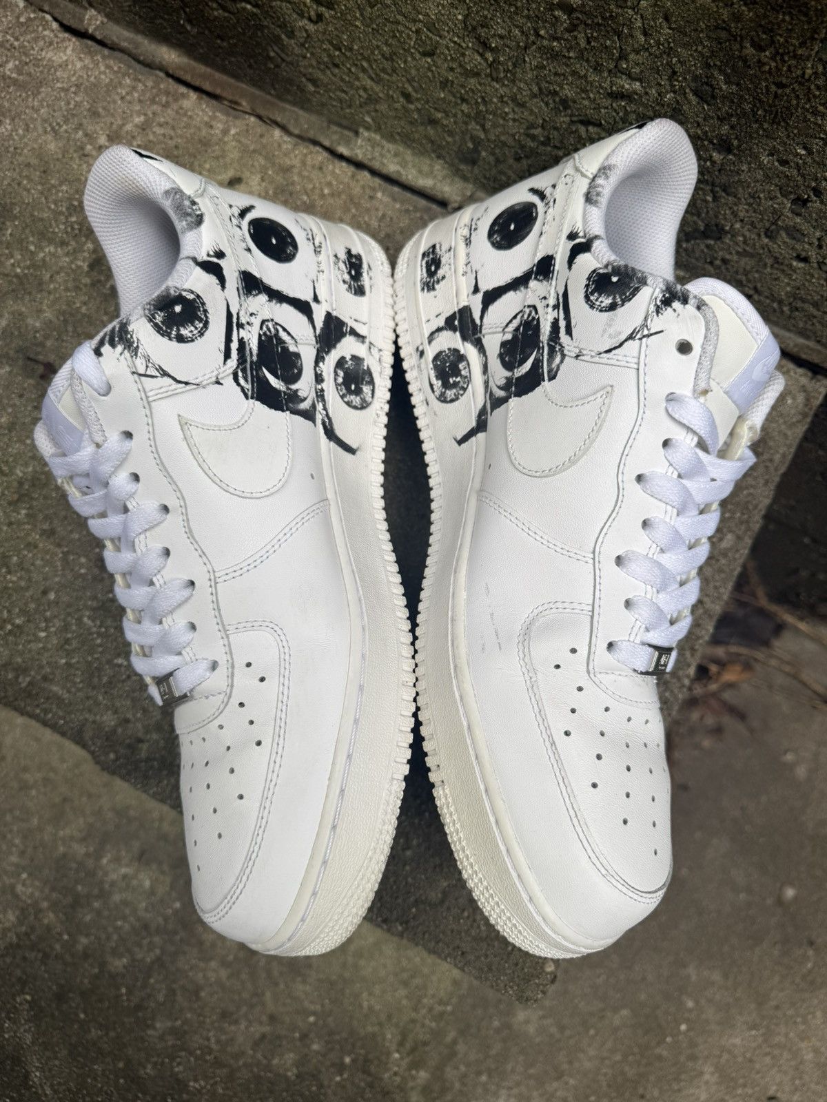 Comme des Garcons SHIRT × Supreme Supreme Comme Des Garcons SHIRT Nike Air Force Eyes Size US 11 / EU 44 - 4 Thumbnail