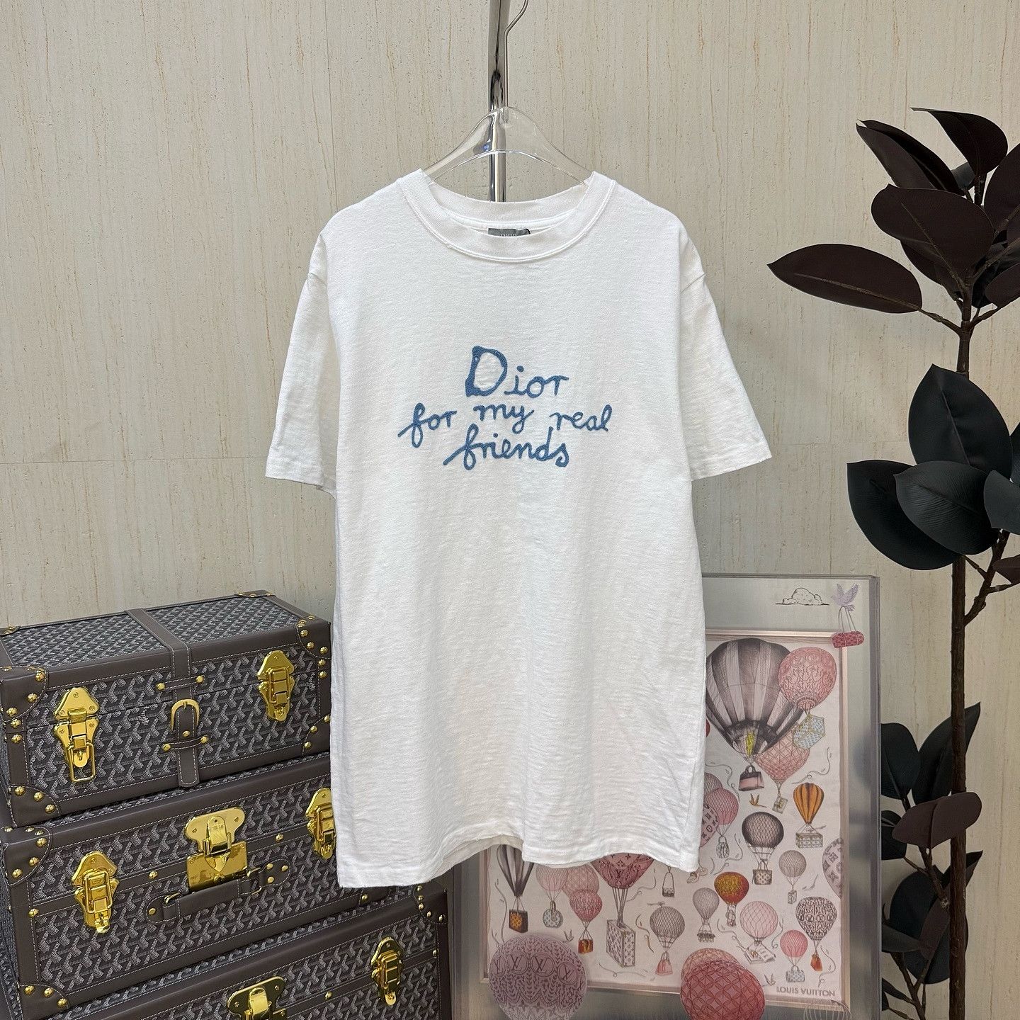 Dior Dior Embroidered Logo T-Shirt Size S Size US S / EU 44-46 / 1 - 1 Thumbnail